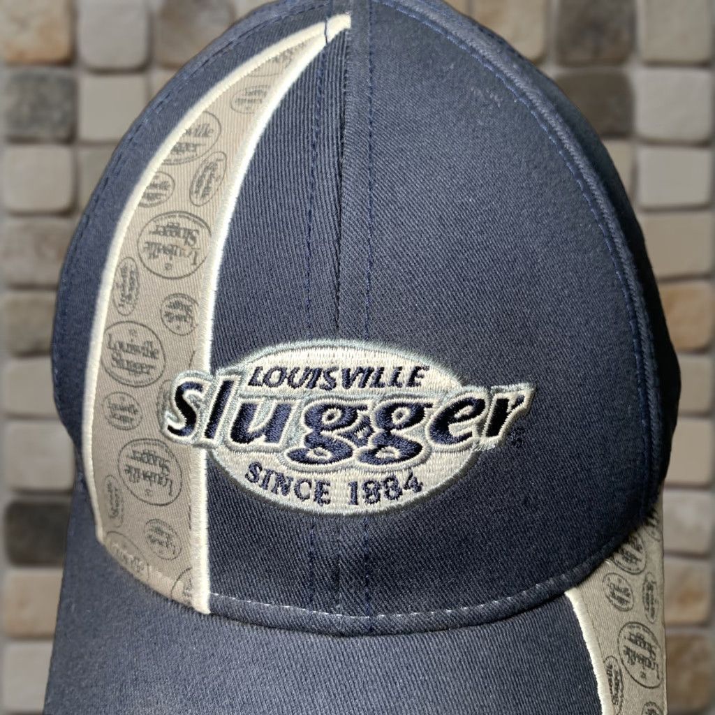 Vintage Louisville Slugger Hat Cap Embroidered Black Strapback Hat Adjustable MPC Unisex Adults Baseball Cap Cotton Size ONE SIZE - 1 Thumbnail