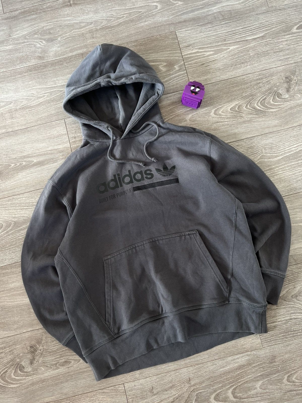 Adidas Adidas EQT Kaval Graphic Grey Premium Overprinted Hoodie Size US M / EU 48-50 / 2 - 7 Thumbnail