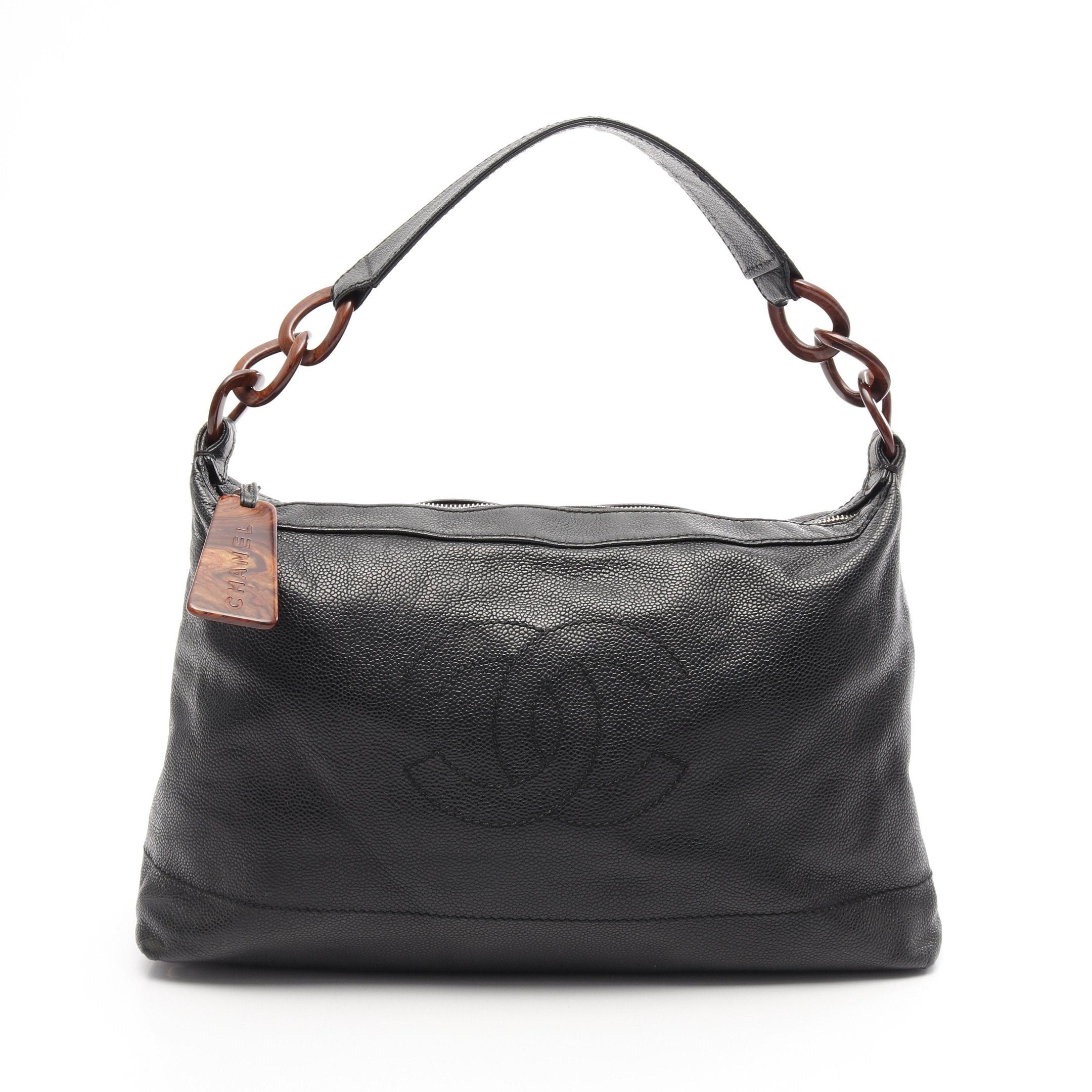 Chanel Chanel Coco Mark One Shoulder Bag Caviar Skin Black Brown Silver Hardware Size ONE SIZE - 1 Thumbnail