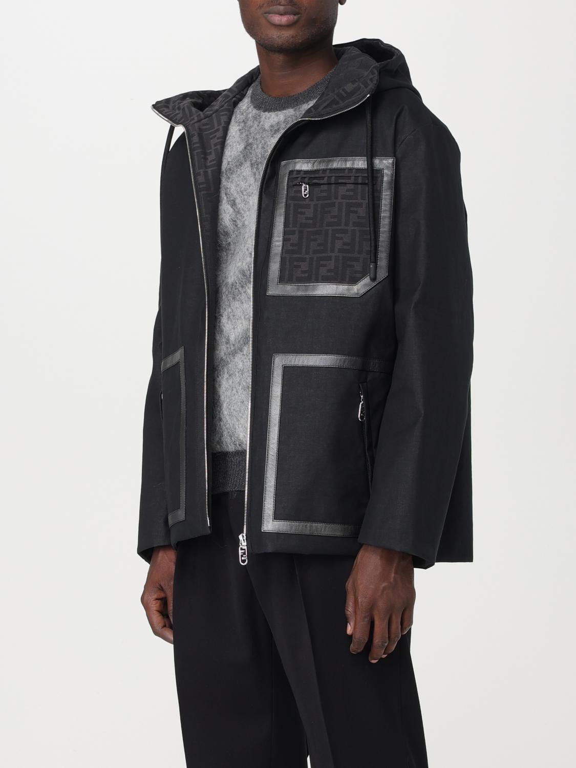 Fendi FENDI black high collar Mackintosh parka jacket 3XL Size US XXL / EU 58 / 5 - 5 Thumbnail