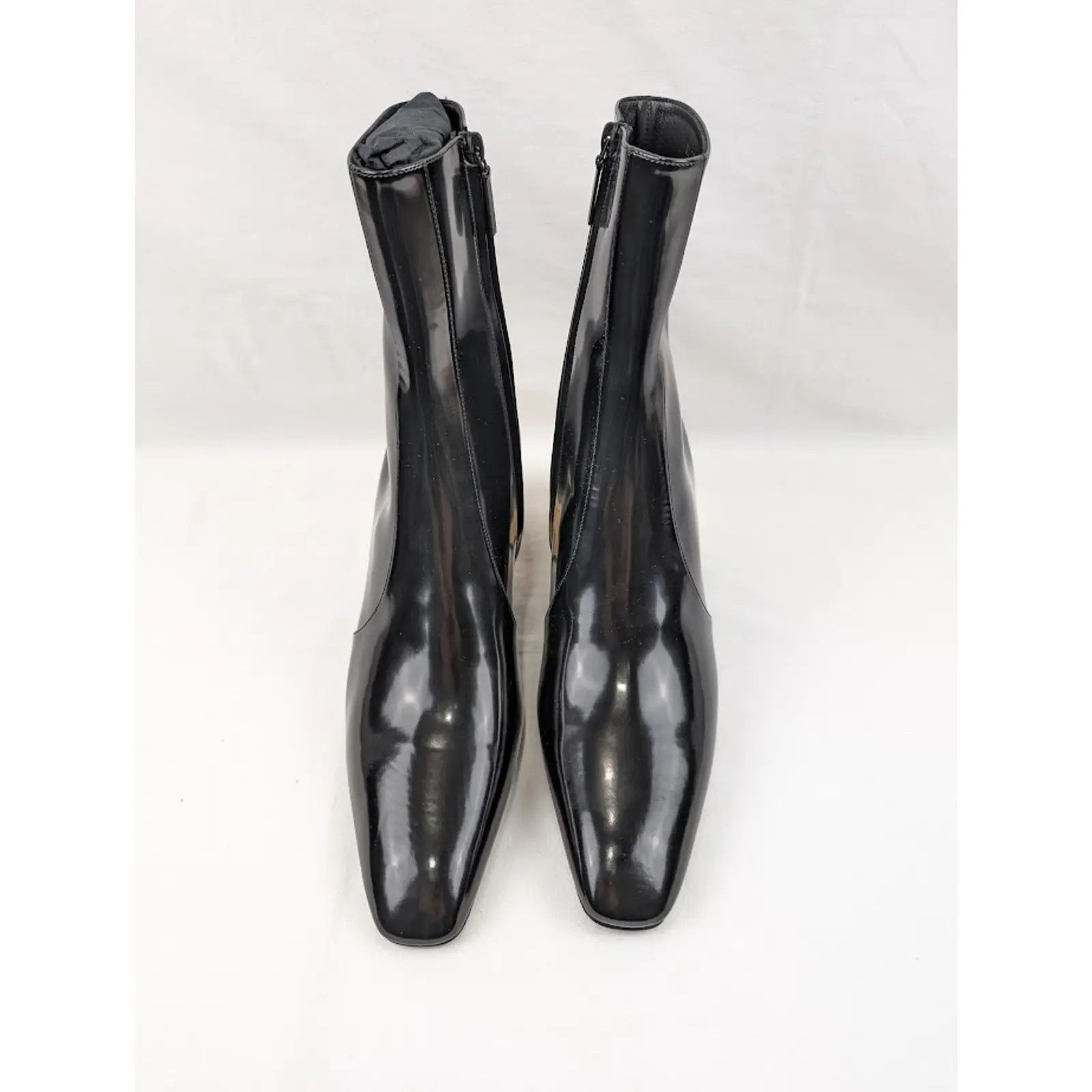 Saint Laurent Paris o1rshd1 Q:2 / XIV 70 Zipped Boots in Nero Size US 12 / EU 45 - 12 Thumbnail