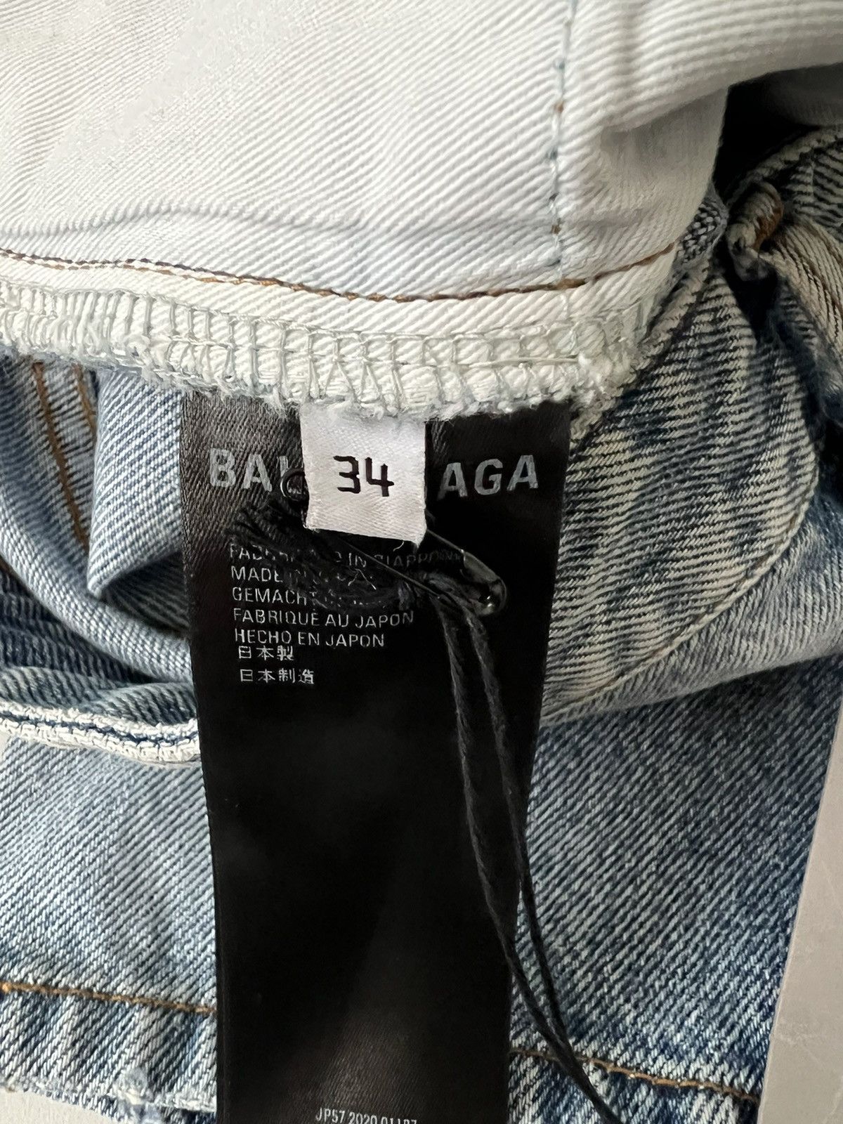 Balenciaga Balenciaga Distressed Ripped Logo Lined Jeans Size US 34 / EU 50 - 8 Thumbnail