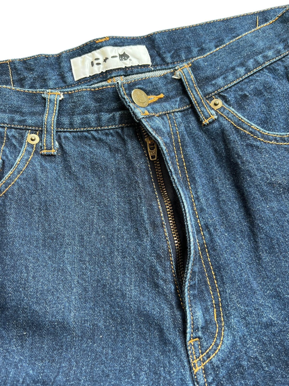 Ne-Net Ne-Net Embroidery Cat Indigo Jeans Size US 32 / EU 48 - 9 Thumbnail
