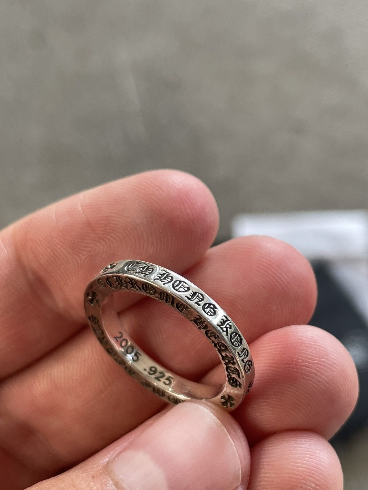 CHROME HEARTSスペーサーリング3mm HONG KONG刻印香港限定 Chrome Hearts 3mm Hong Kong Spacer Size 10 | Grailed