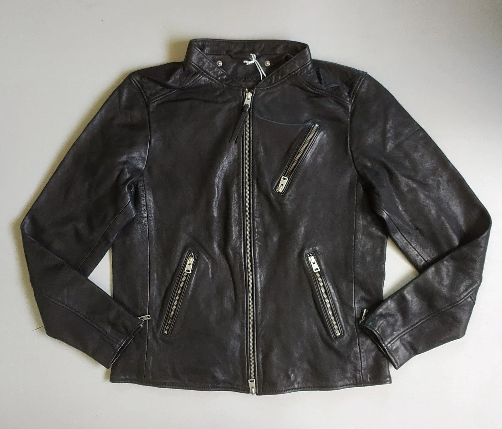 Allsaints Allsaints HARWOOD-Leather jacket Free Shipping FTP/9002 Size US XL / EU 56 / 4 - 1 Thumbnail