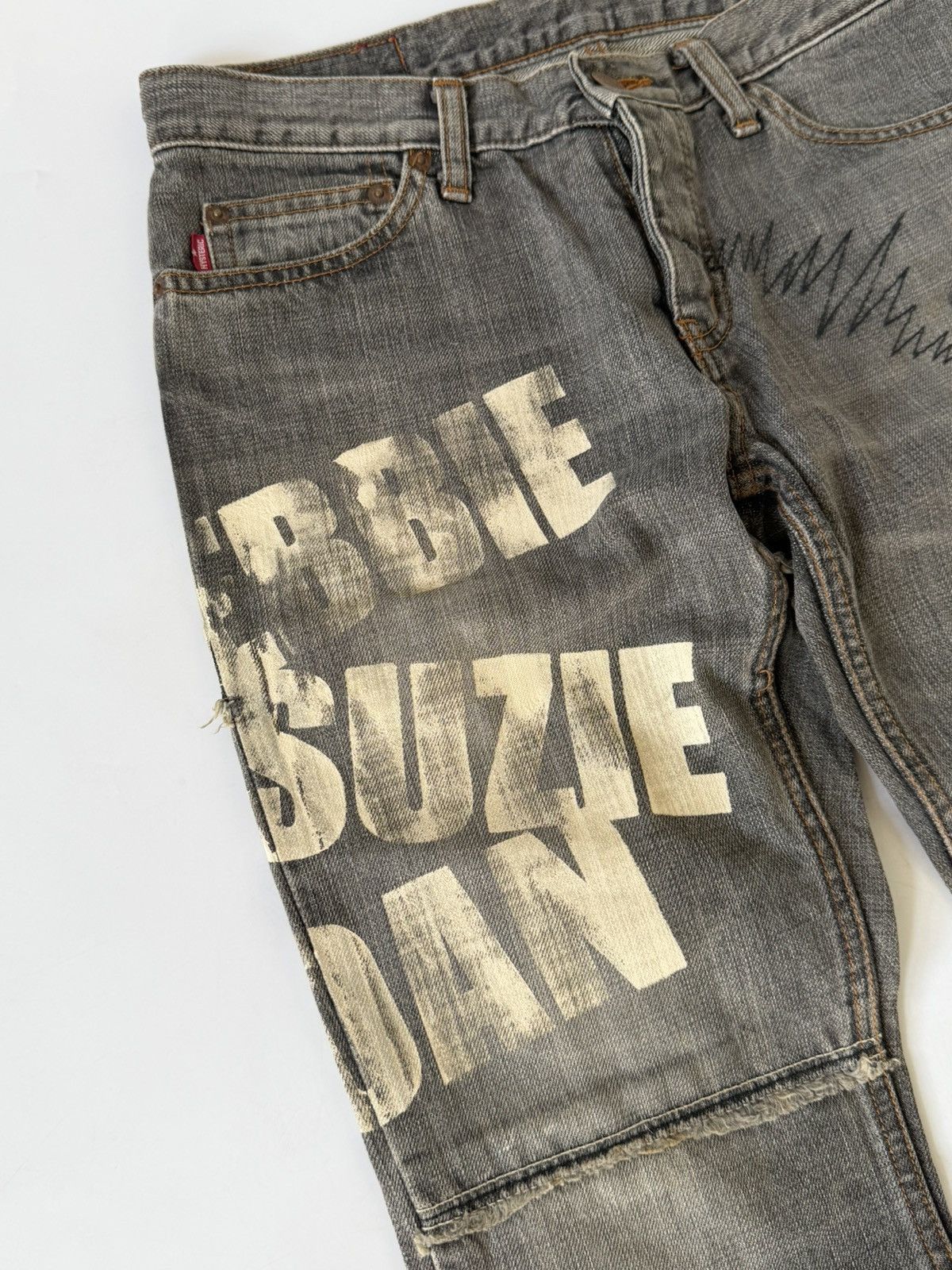 Hysteric Glamour Hysteric Glamour Debbie, Suzie, Joan Distressed Grey Flared Size 30" / US 8 / IT 44 - 5 Thumbnail