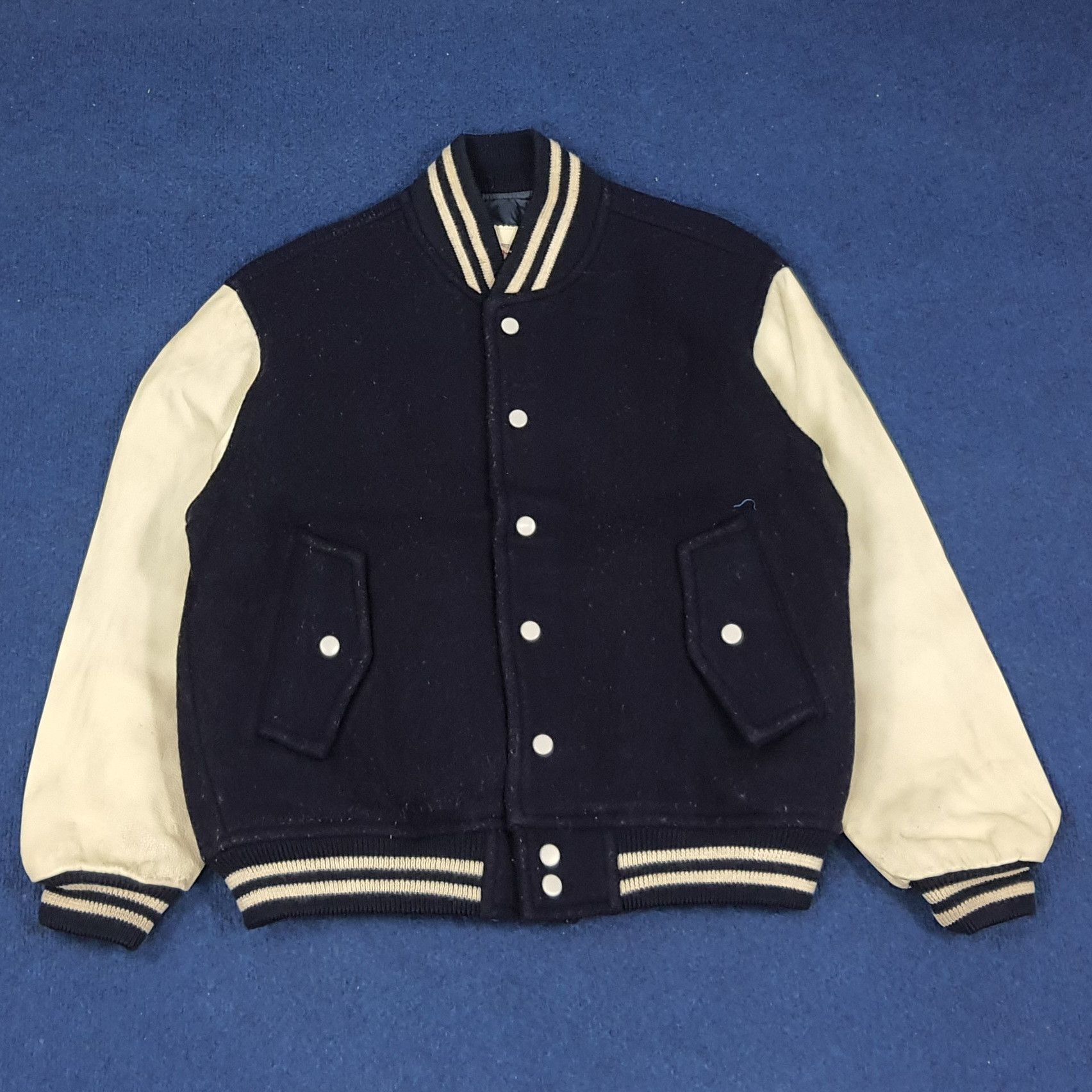 Daytona × Vintage Vintage DAYTONA Company Varsity Jacket C233N12 Size US L / EU 52-54 / 3 - 3 Thumbnail