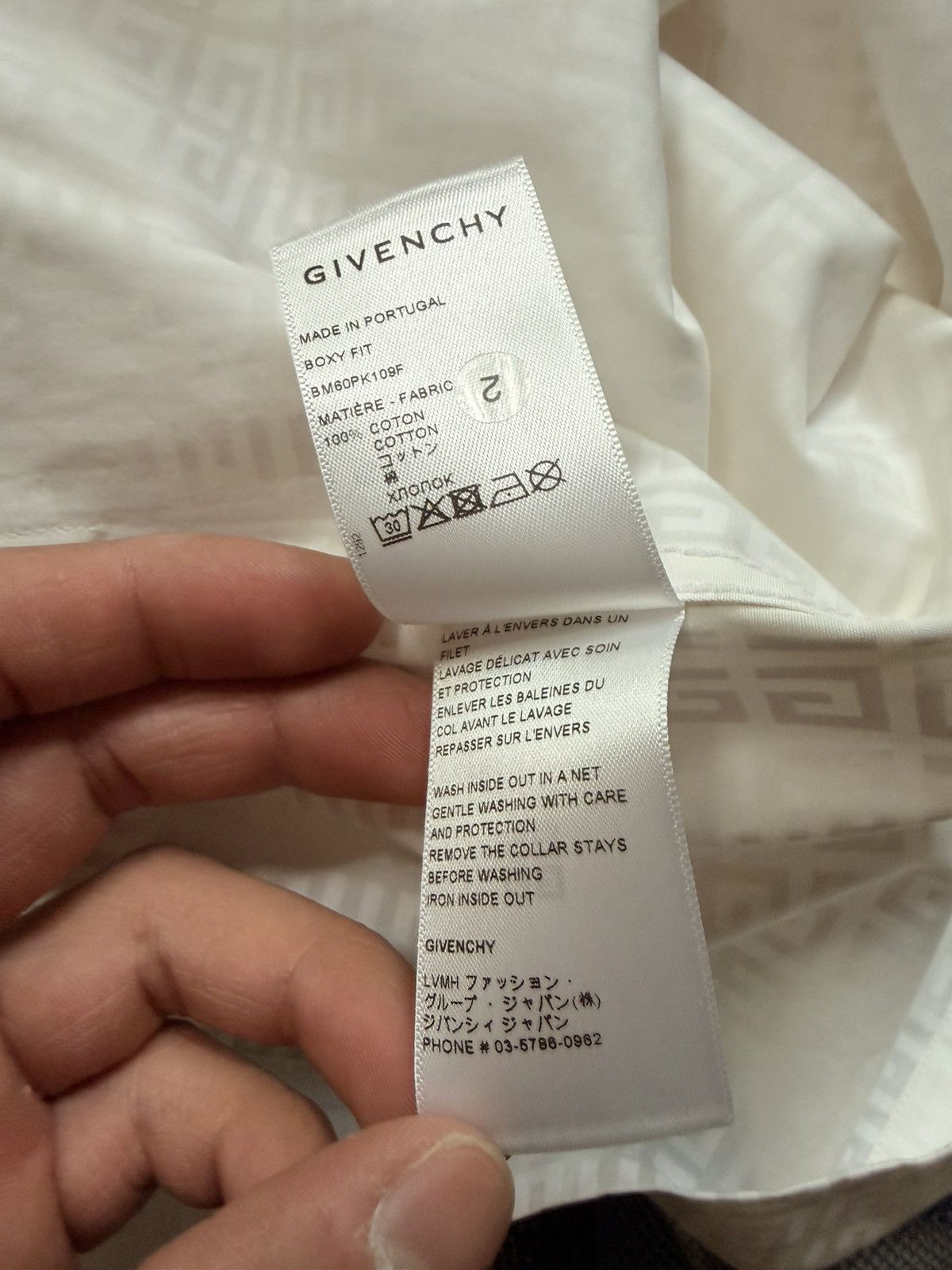 Givenchy GIVENCHY ZIP POPLIN SHIRT Size US L / EU 52-54 / 3 - 5 Thumbnail