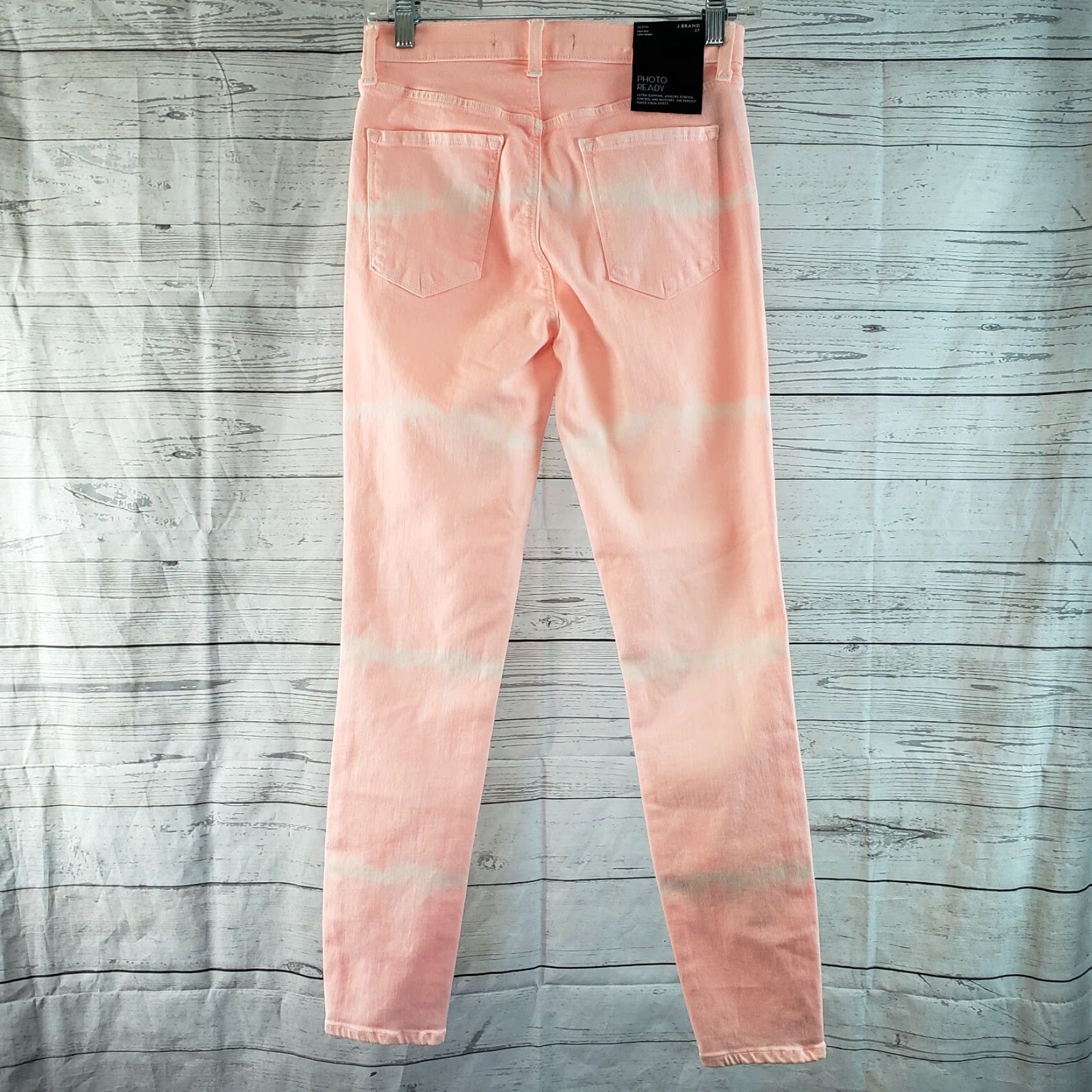 J Brand J Brand Alana High Rise Crop Skinny Jeans Sz 27 Coronal Shockwave Orange Denim Cotton Blend Womens Jeans Size 27" / US 4 / IT 40 - 3 Thumbnail