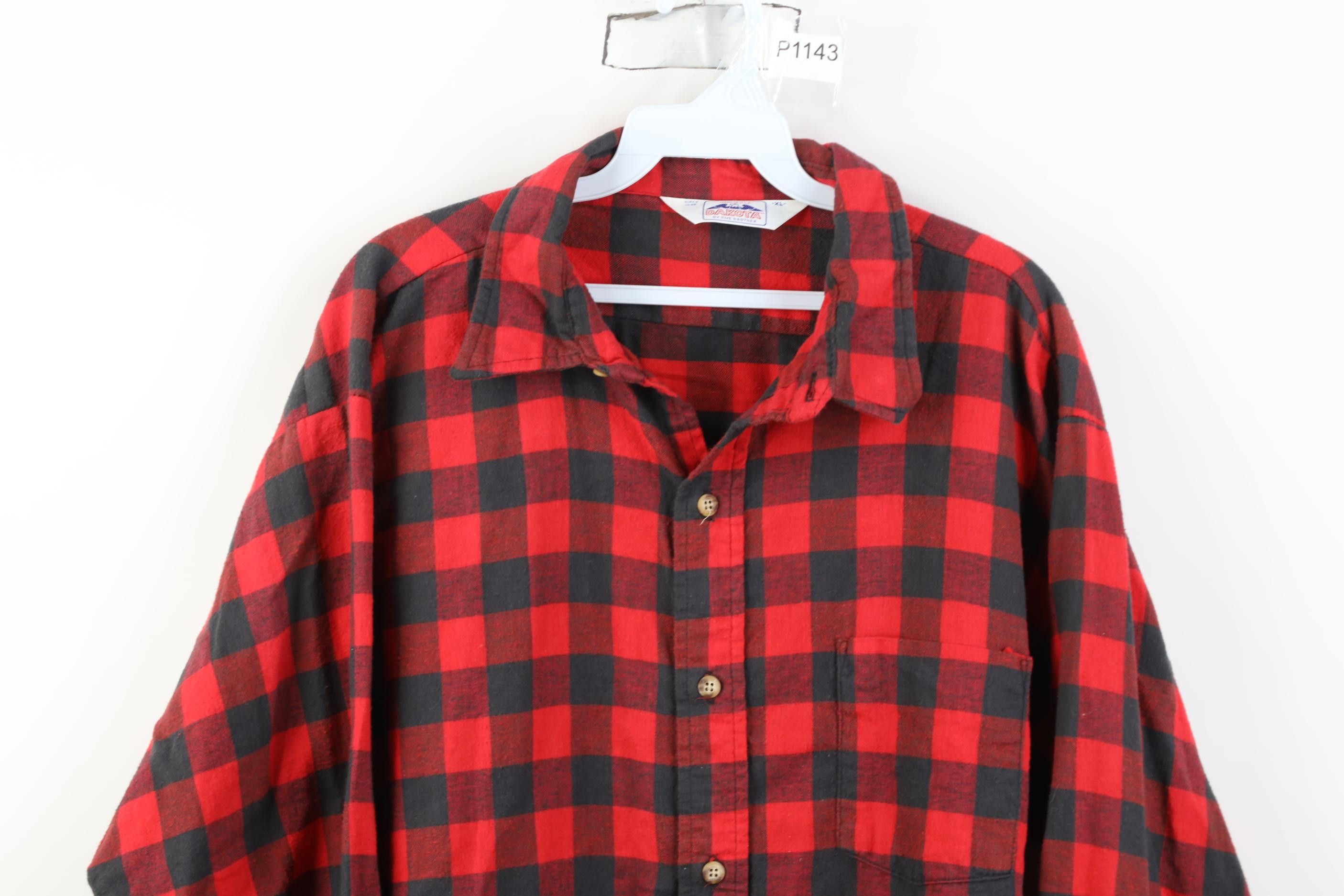 FiveBrother Vintage 70s Five Brother Collared Button Shirt Plaid USA Size US XL / EU 56 / 4 - 2 Thumbnail