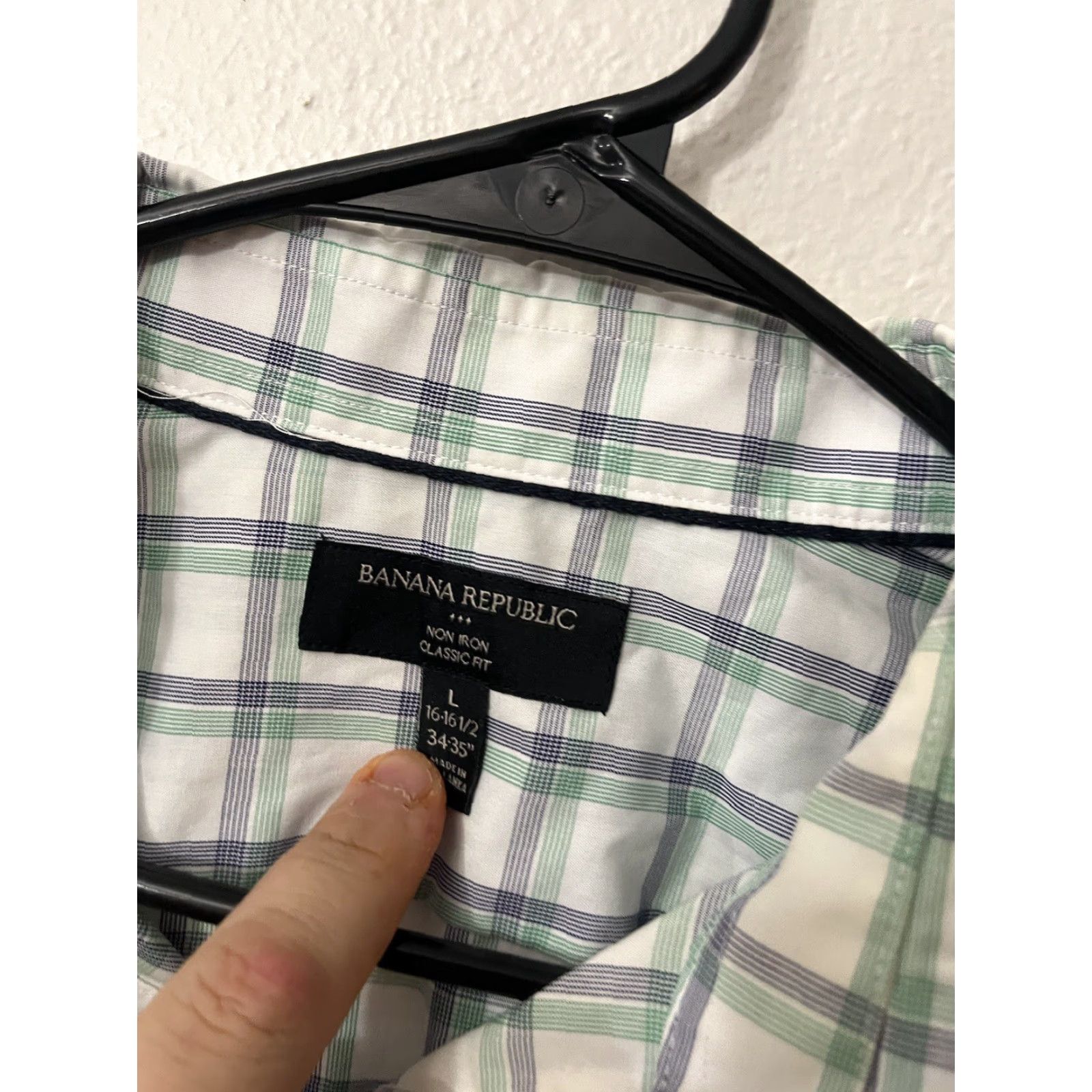 Banana Republic Banana Republic Shirt Plaid Button-Up Long Sleeve Multicolor Cotton Non-Iron Adult Large Mens Size US L / EU 52-54 / 3 - 2 Thumbnail