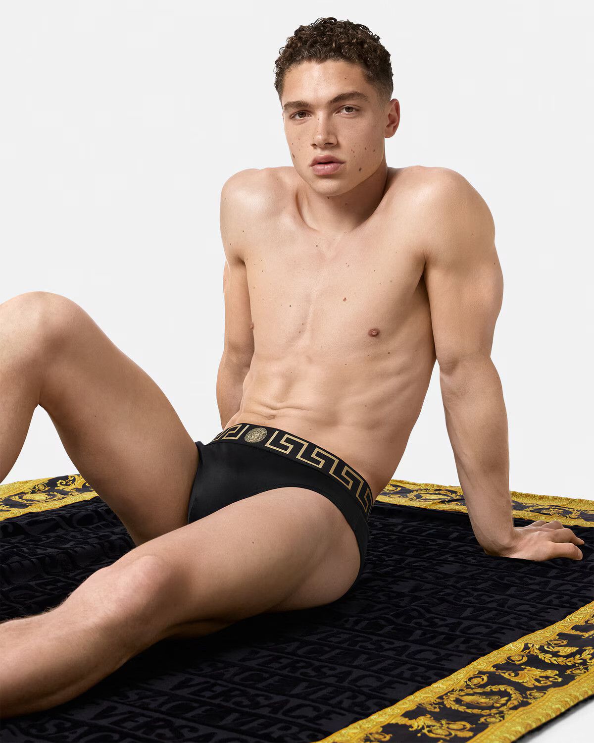 Versace Size 3 Navy Mainline Greca Key Medusa Swim Essential Briefs Size US 30 / EU 46 - 12 Thumbnail