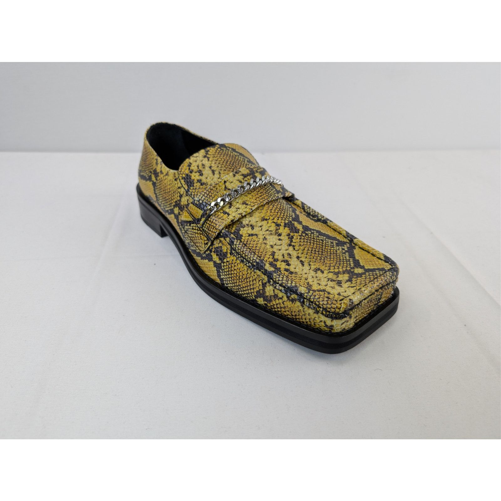 Martine Rose o1rshd1 Embossed Leather Square Toe Loafers in Yellow Size US 9 / EU 42 - 3 Thumbnail