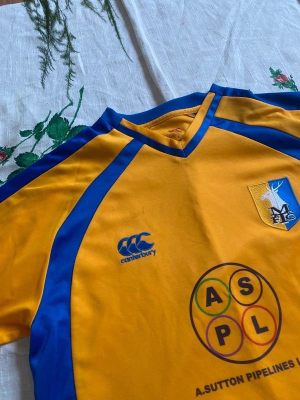 Canterbury of New Zealand Mansfield Canterbury home shirt vintage soccer jersey retro Size US XL / EU 56 / 4 - 4 Thumbnail
