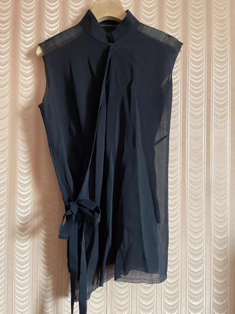 Y's Y's size os Navy Blue Chinese Mesh Vest Size US M / EU 48-50 / 2 - 2 Thumbnail