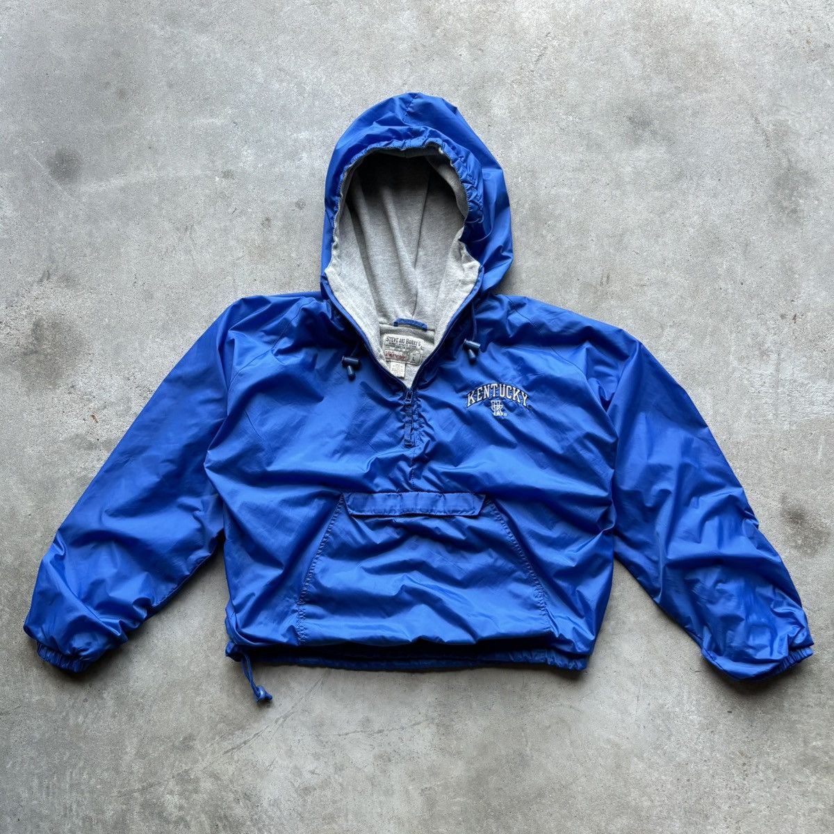 Vintage vintage Y2K UNIVERSITY OF KENTUCKY UK Nylon 1/2 Zip jacket Size US L / EU 52-54 / 3 - 7 Thumbnail