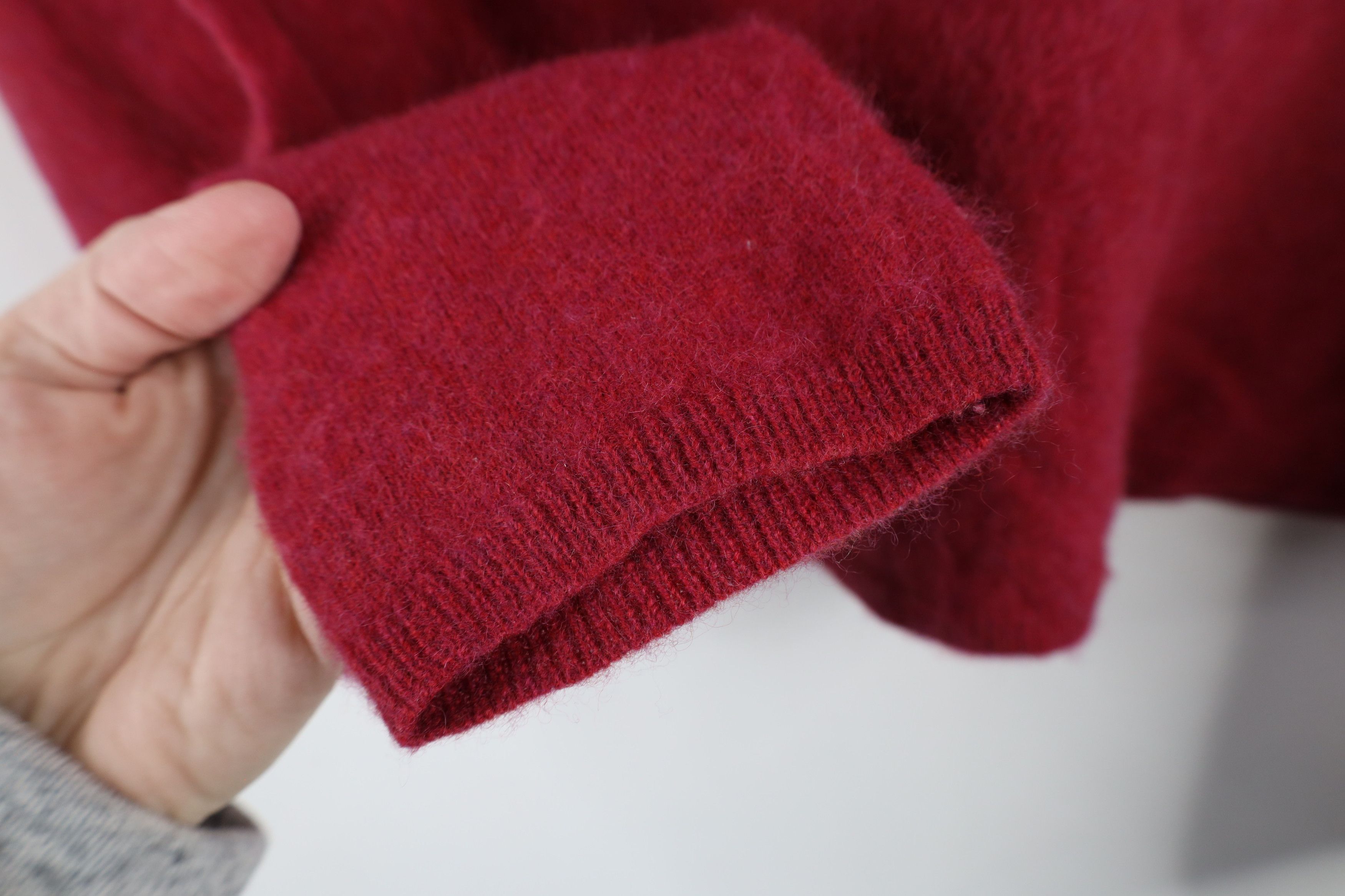 Vintage Vintage Streetwear Soft Cashmere Knit Collared Sweater Red Size XL / US 12-14 / IT 48-50 - 6 Thumbnail