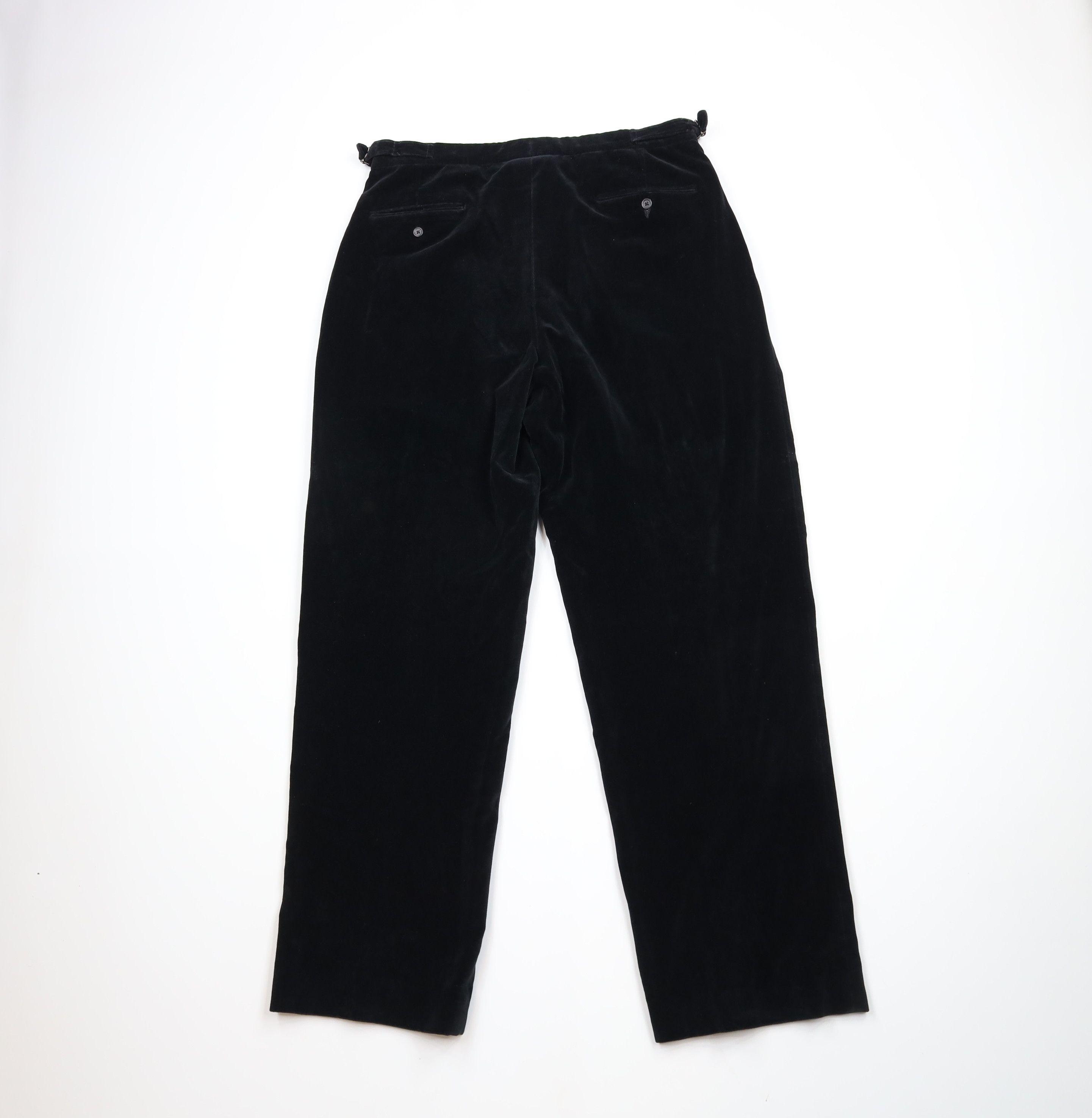 Ralph Lauren × Vintage Vintage 80s 90s Ralph Lauren Wide Leg Velvet Pants USA Size US 34 / EU 50 - 12 Thumbnail