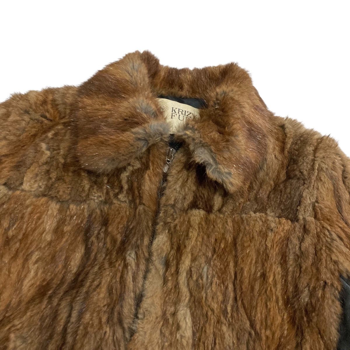 Le Grande Bleu (L.G.B.) KRIZY - Designer Fur Work Jacket Leather Vkei Style Size US S / EU 44-46 / 1 - 3 Thumbnail