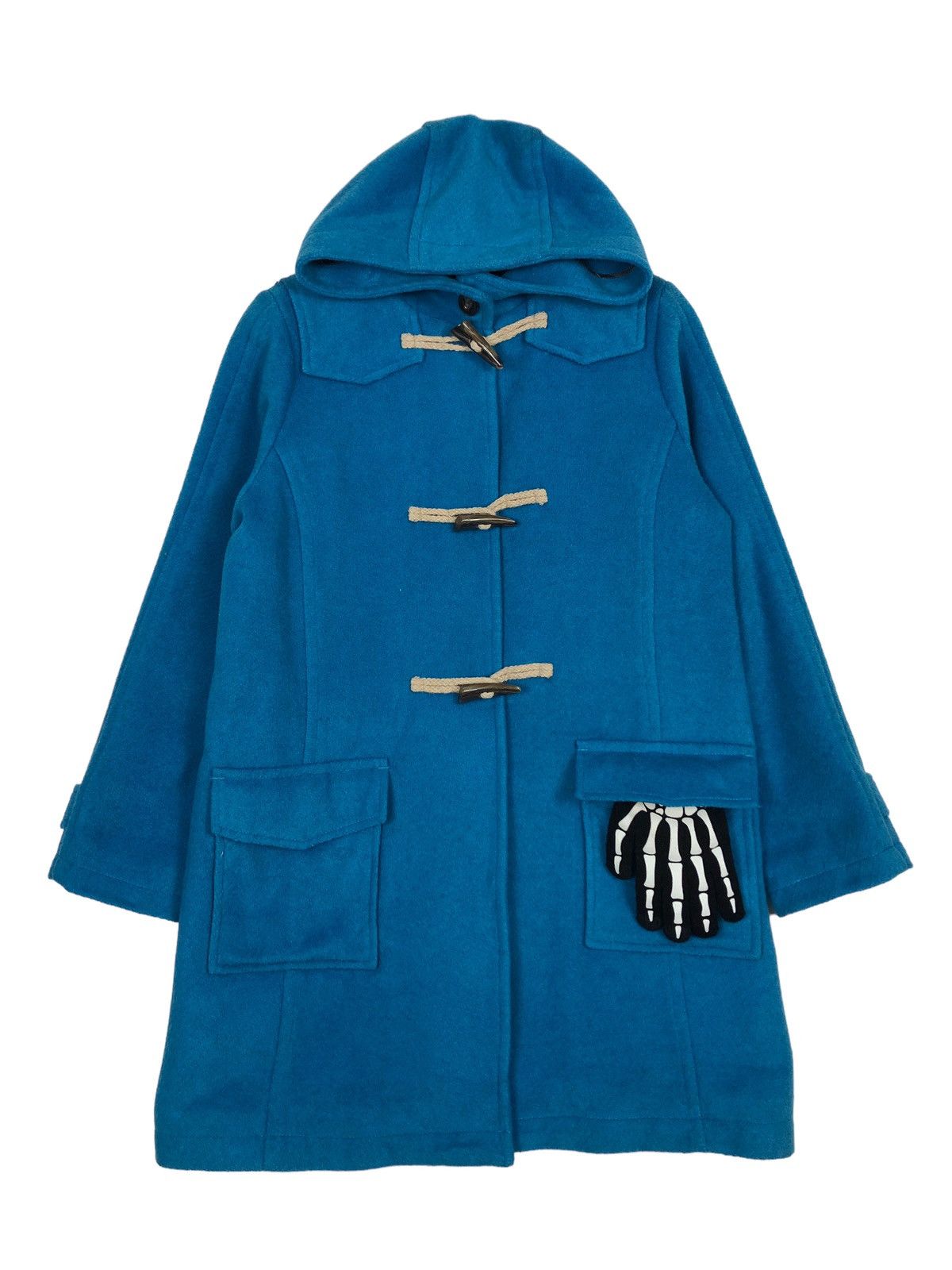 🔥90's Vintage Duffle Long Fly Coats Jacket Polo British