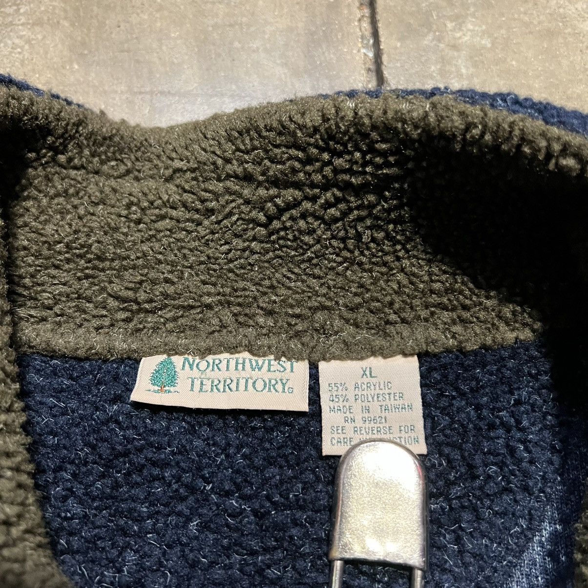 Northwest Territory Vintage Fleece Deep Pile Sherpa Sweatshirt Jacket 1/4 Zip Size US XL / EU 56 / 4 - 8 Thumbnail