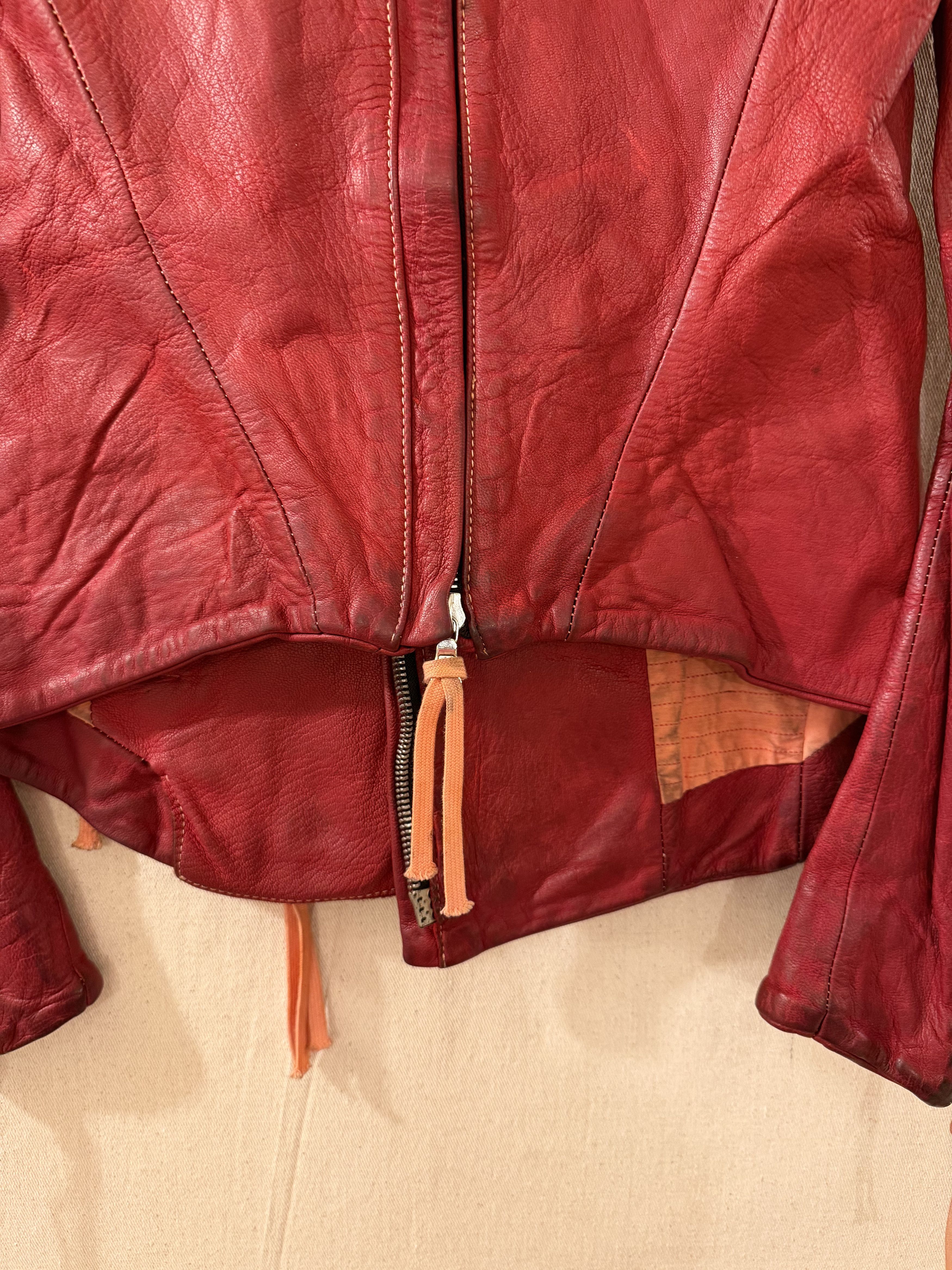 Boris Bidjan Saberi WJ2 Horse Leather Object Dyed Leather Jacket XS Size XS / US 0-2 / IT 36-38 - 5 Thumbnail