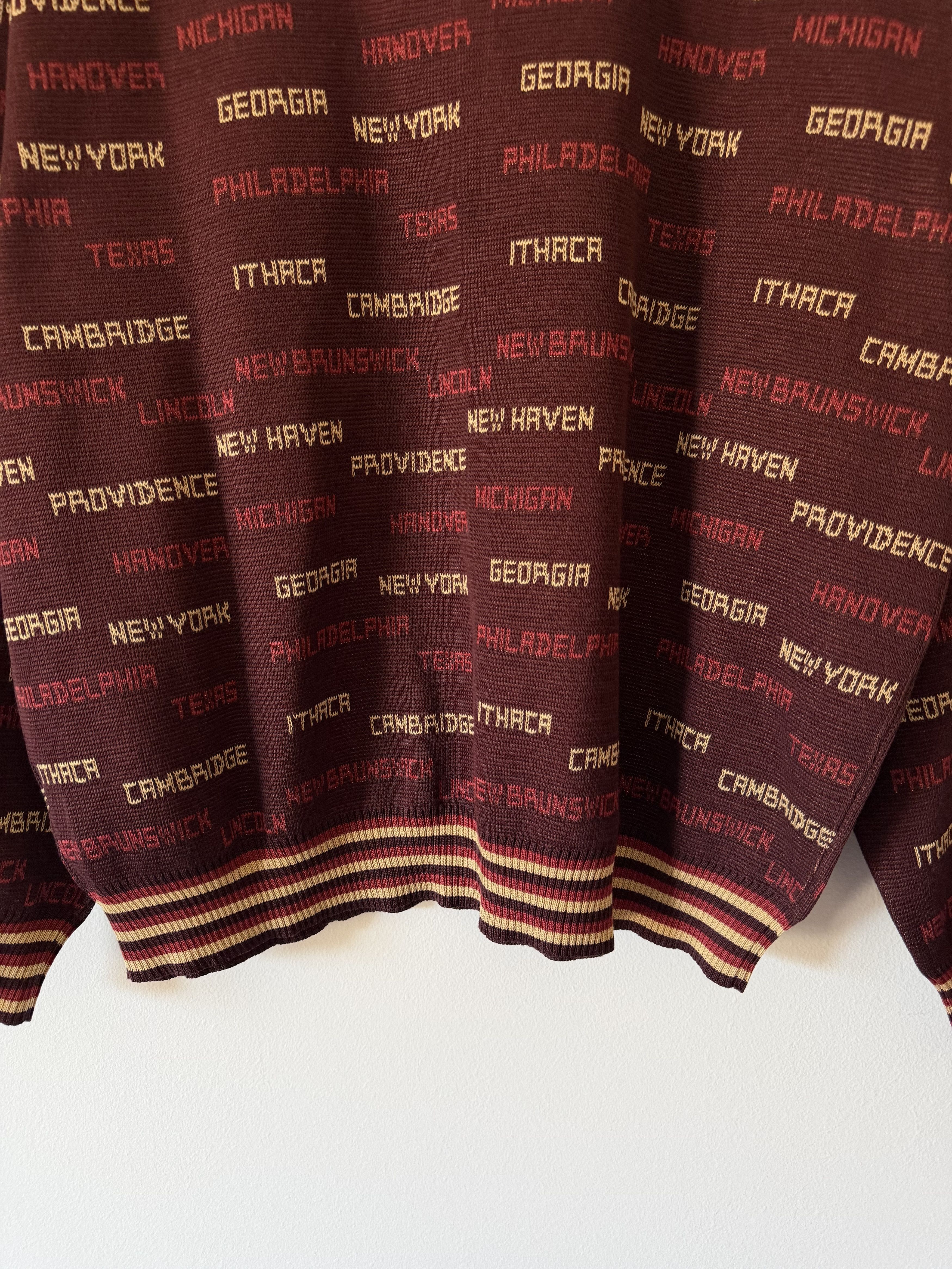 Bode Bode Gridiron Quarter Zip Sweater in Brown Size US L / EU 52-54 / 3 - 7 Thumbnail
