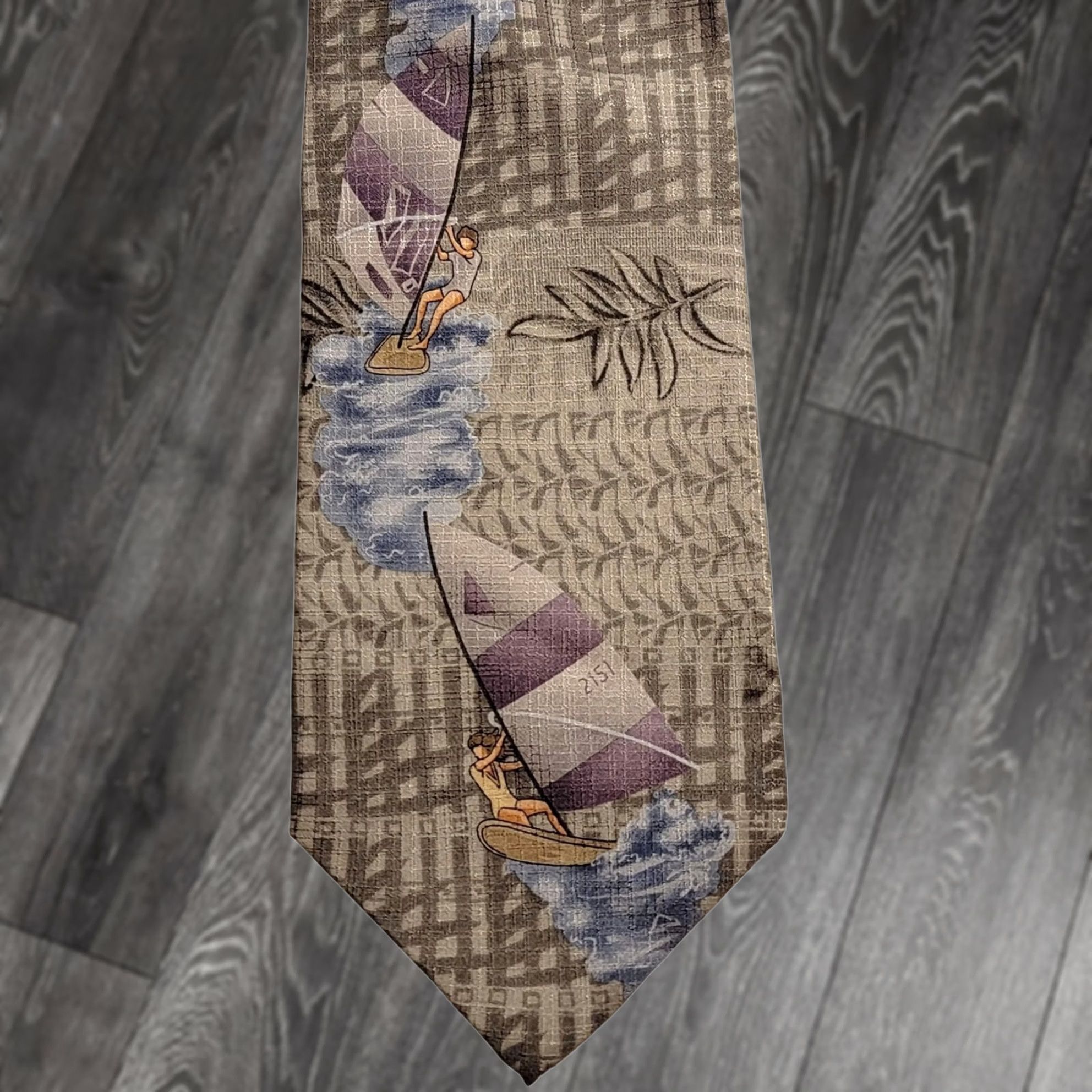 Vintage Tropics by Tango Silk Tie Mens Necktie Sailing Beach Resort Cruise Vaca Summer Size ONE SIZE - 1 Thumbnail