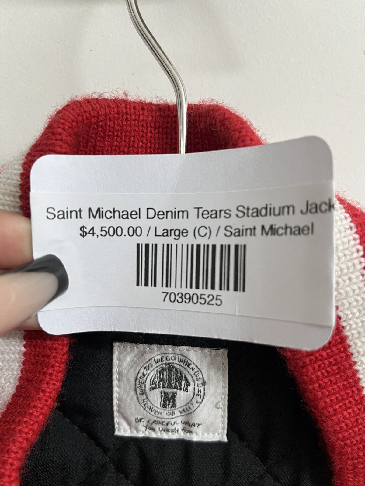 Saint Michael Saint Michael Denim Tears Stadium Jacket Size US L / EU 52-54 / 3 - 3 Thumbnail
