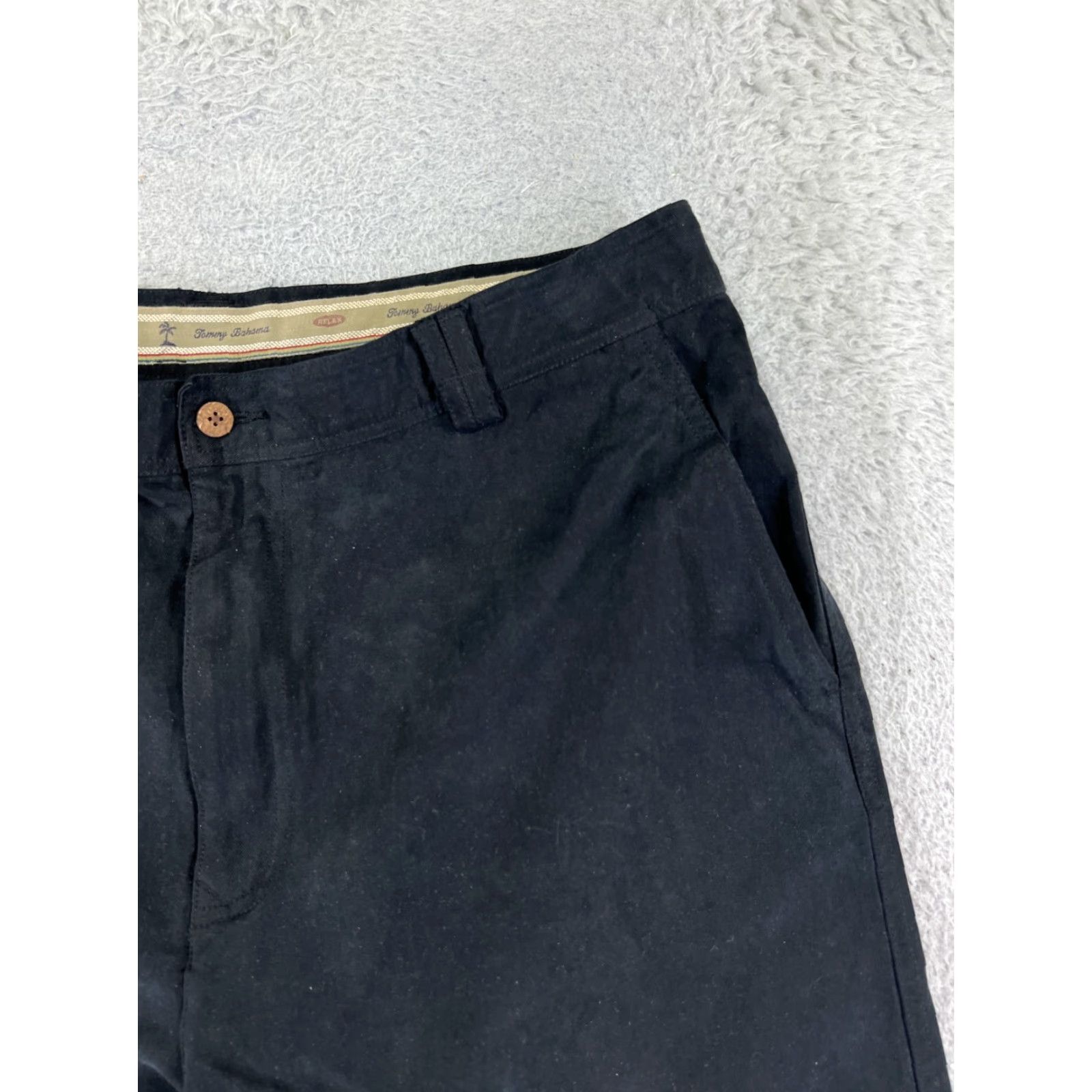 Tommy Bahama Tommy Bahama Shorts Men 38 Black Tencel Cotton Blend Chino Beach Resort Size US 38 / EU 54 - 5 Thumbnail