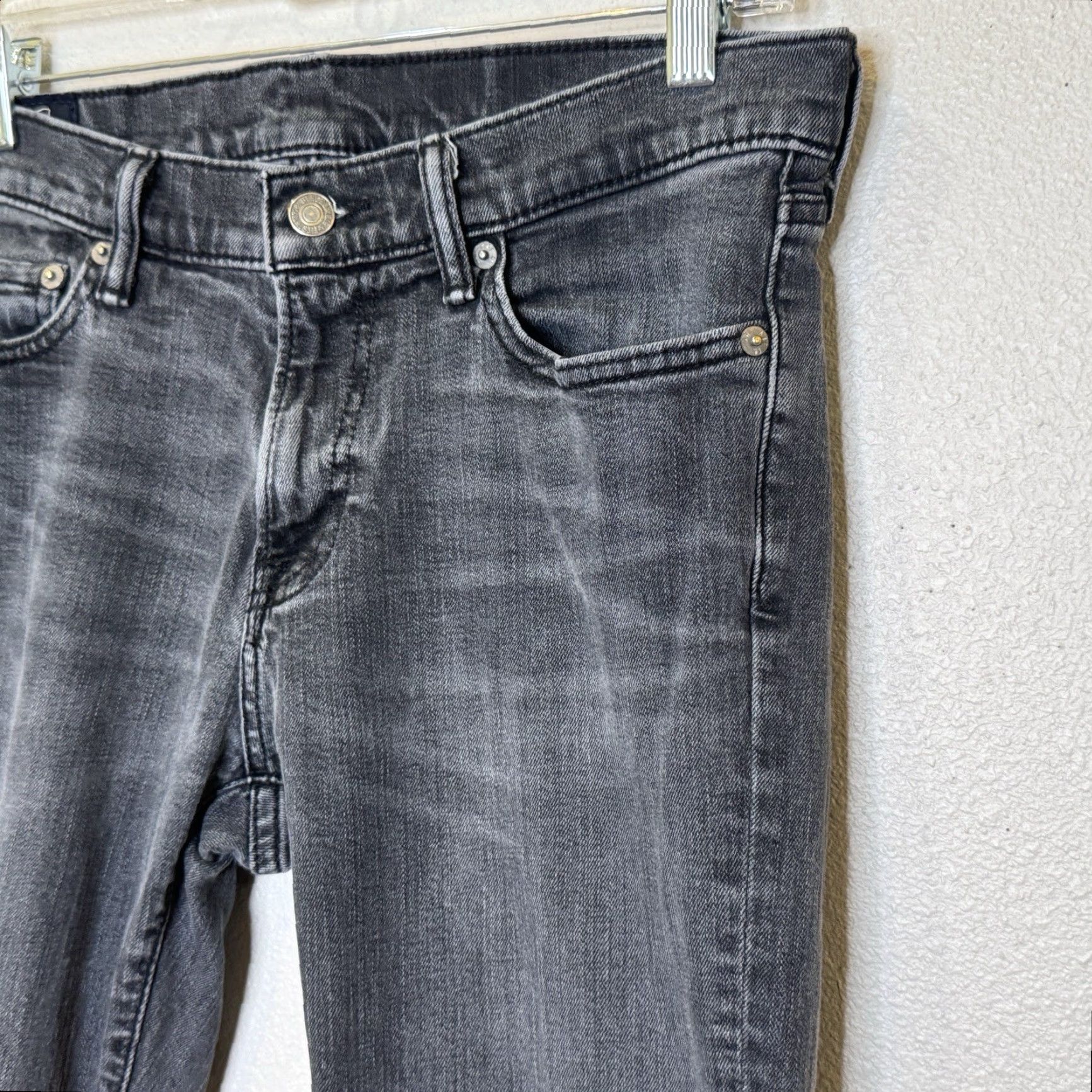 Abercrombie & Fitch Abercrombie & Fitch Langdon Slim Jeans Mens Size 30 x 32 Dark Gray Cotton Blend Denim Slim Jeans Mens Regular 30 Inseam 32 Gray Size US 30 / EU 46 - 2 Thumbnail