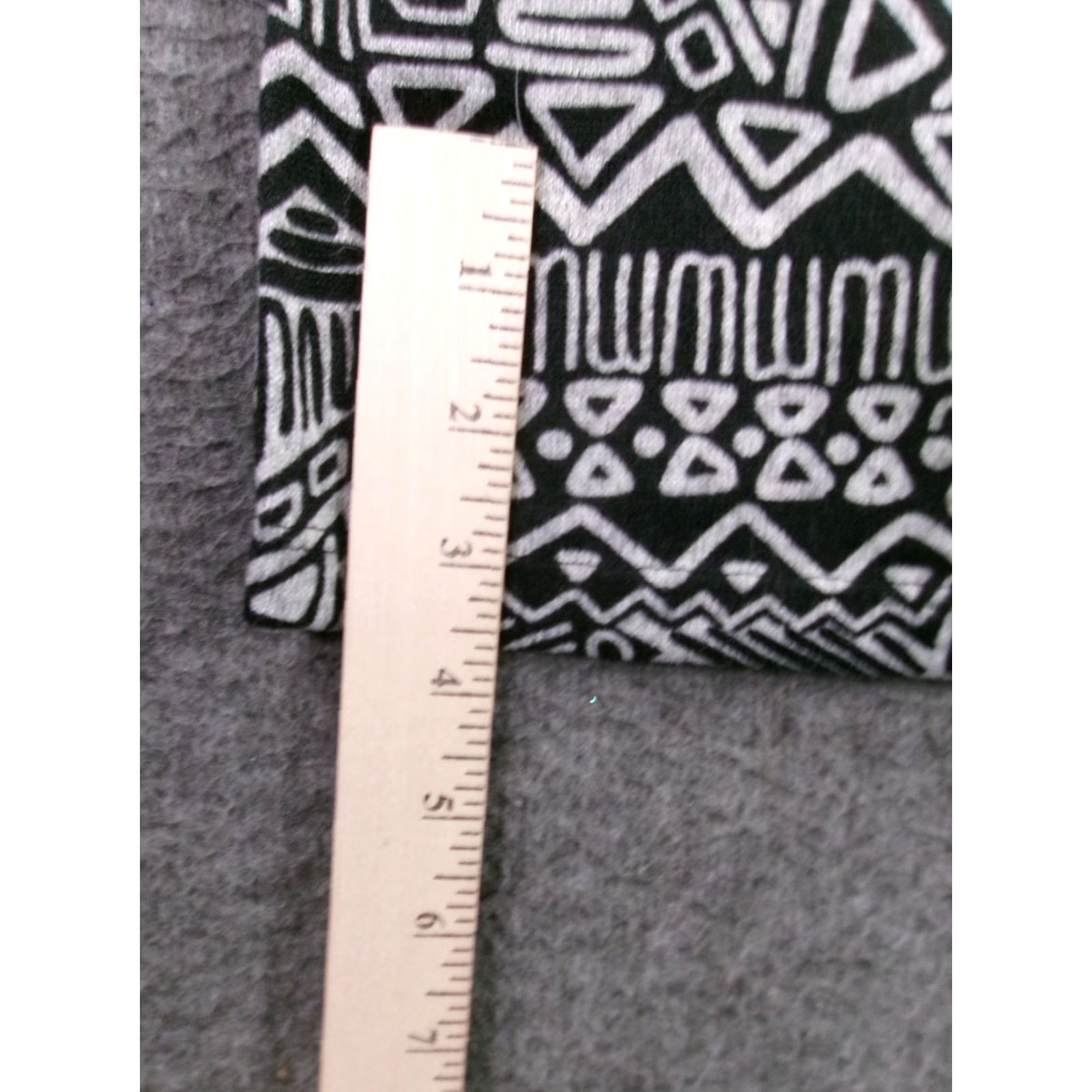 Vintage UltraFlirt Black Geometric Tribal Midi Dress Womens L Scoop Neck 3/4 Sleeve Stretch Bodycon Casual Vintage No (adjusted to rules) Size L / US 10 / IT 46 - 7 Thumbnail