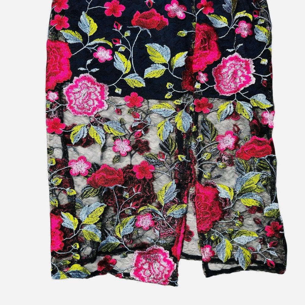 Sam Edelman NWT New $158 Sam Edelman Peony Embroidered Midi Dress Size Size XS / US 0-2 / IT 36-38 - 5 Thumbnail
