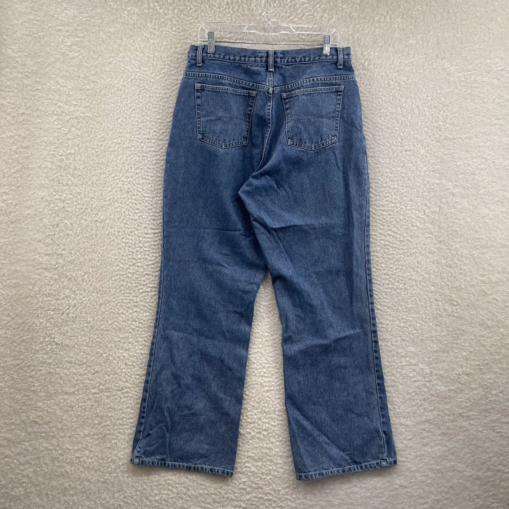 Vintage VINTAGE 90s Y2K Jeans 14 32 High Waisted Bootcut Medium Wash Denim 100% Cotton L.A. Blues Women's Jeans Mens? Size 36" / US 14 / IT 50 - 2 Thumbnail