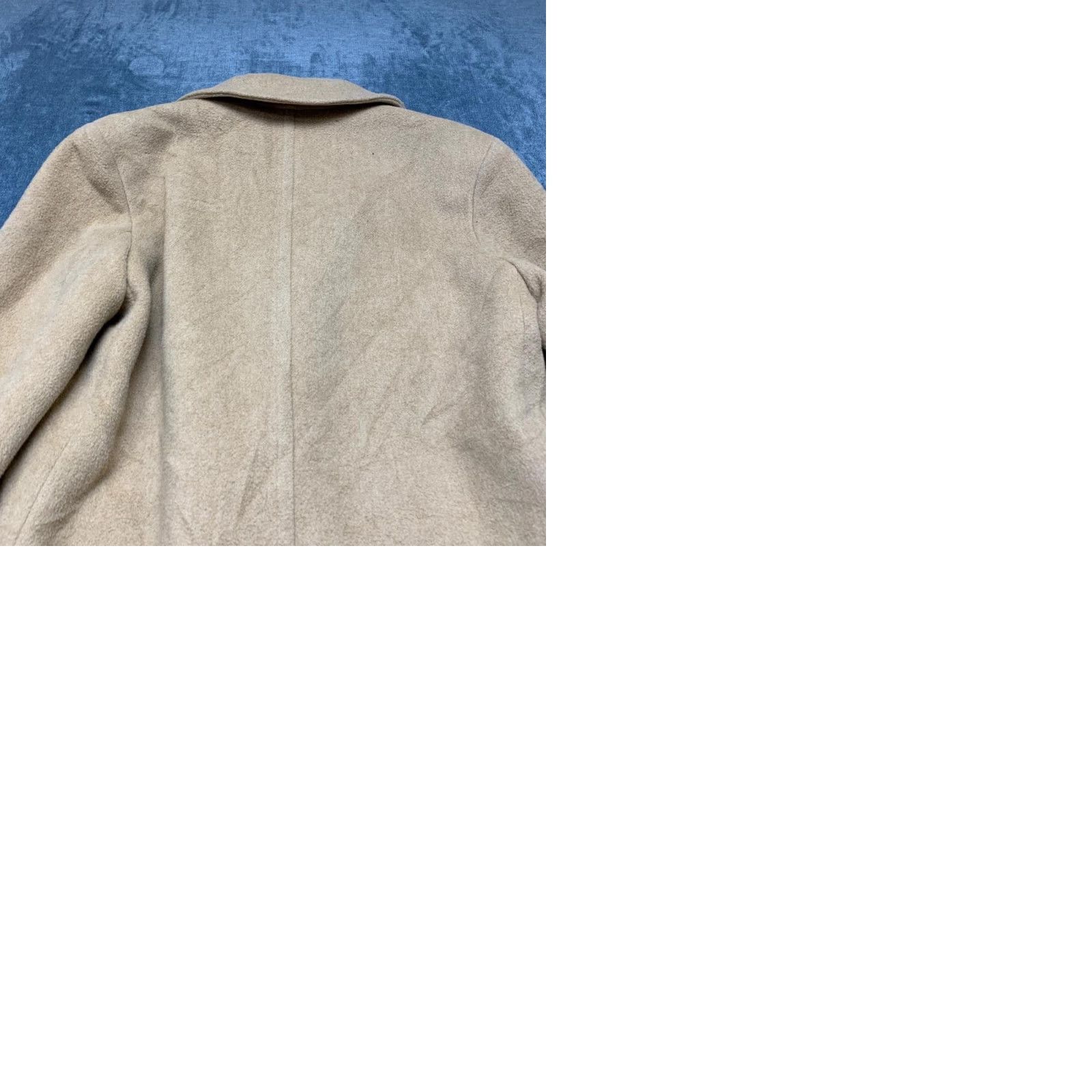 Pendleton VINTAGE Pendleton Peacoat Womens 10 Khaki Wool Notch Double Breasted Made in USA Size L / US 10 / IT 46 - 10 Thumbnail