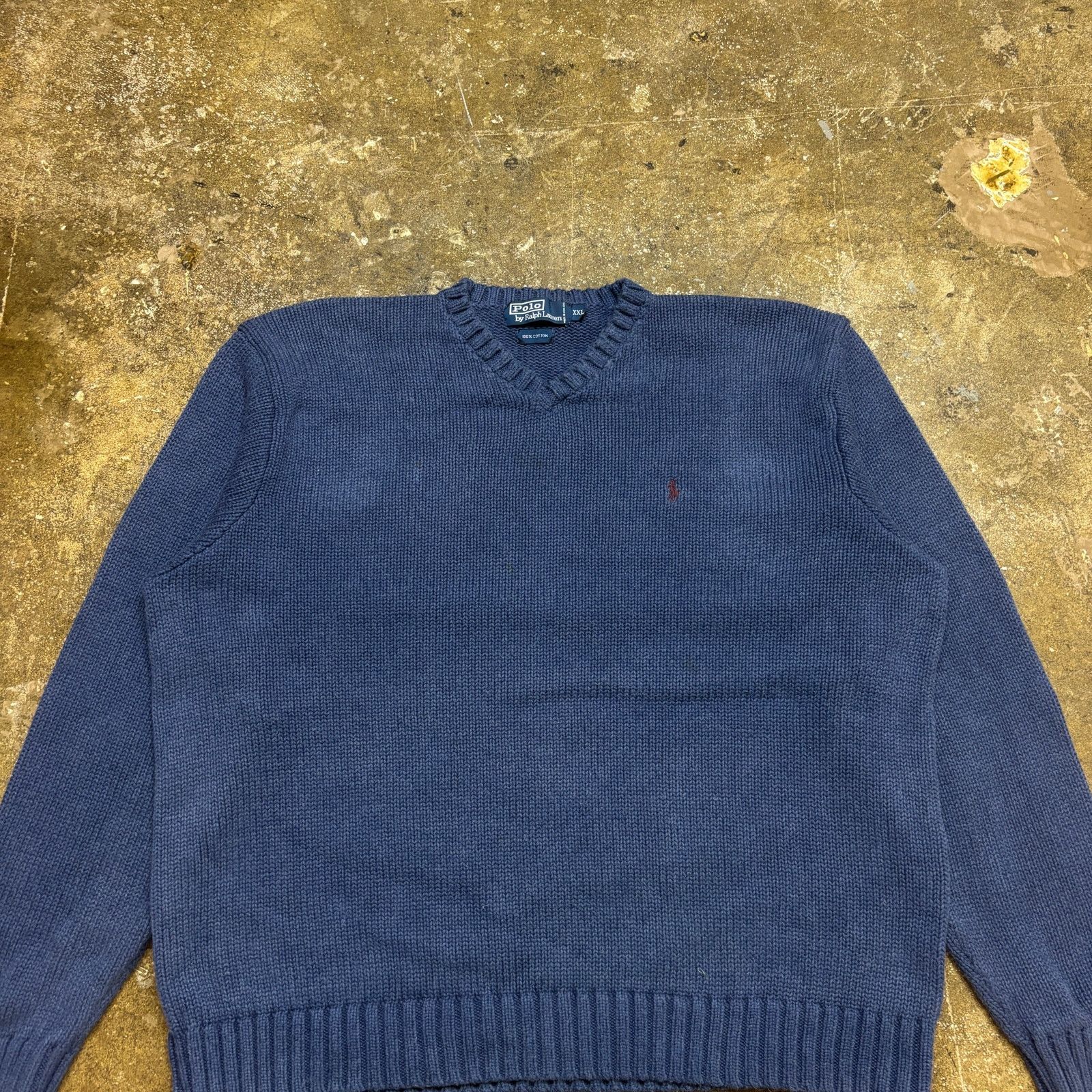 Polo Ralph Lauren × Vintage Vintage Polo Ralph Lauren Cotton Knit Sweater Men's 2XL Size US XXL / EU 58 / 5 - 2 Thumbnail