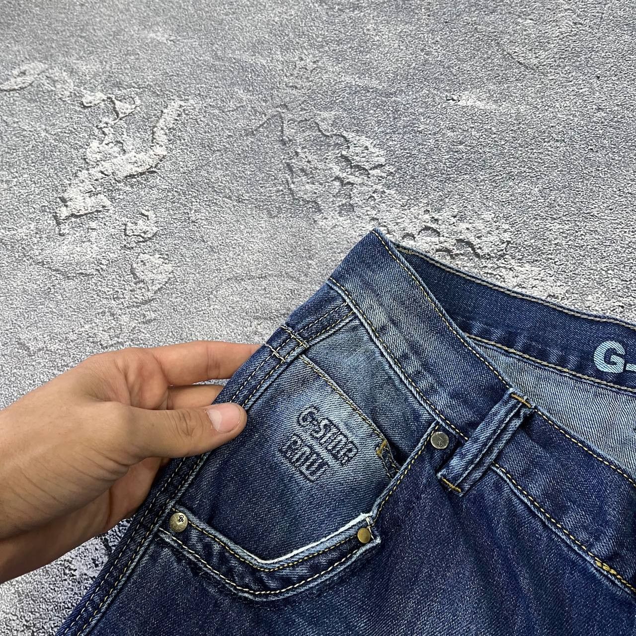 G-Star Vintage Big Logo G-Star Faded Jeans Distressed Thrashed Y2K Size US 33 - 8 Thumbnail