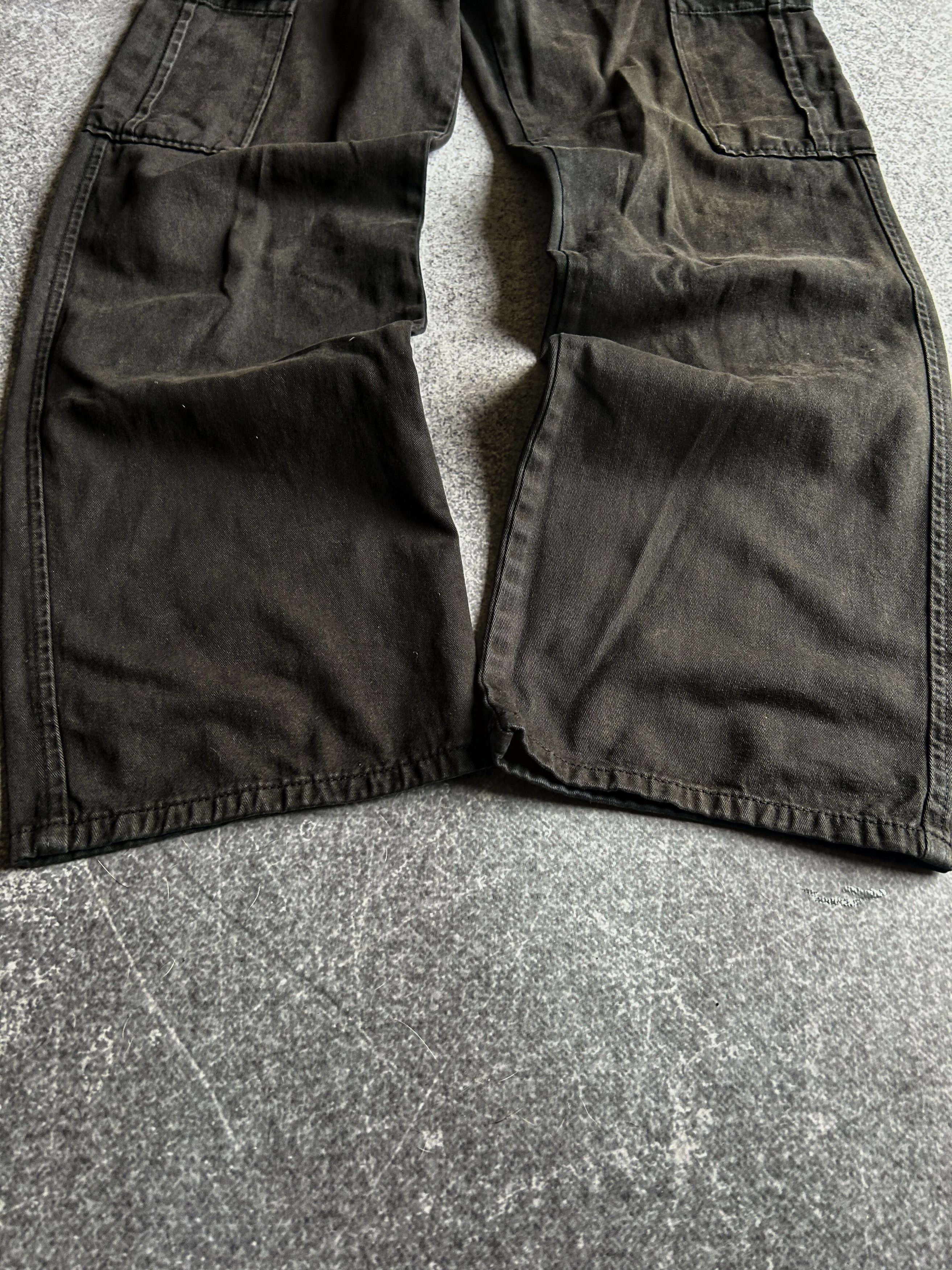 Vintage VTG Balenciaga Rick Owens Style Black Cargo Jeans 90s Y2K Size US 30 / EU 46 - 3 Thumbnail