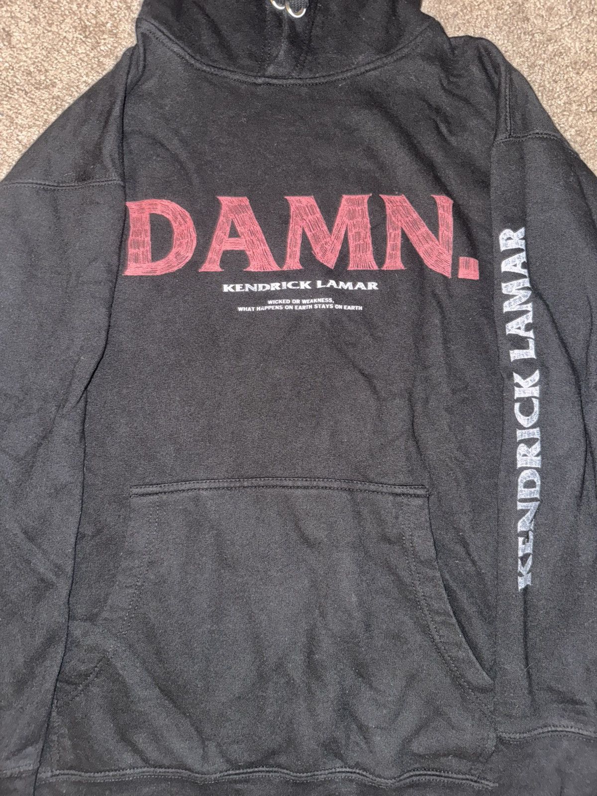 Kendrick Lamar Kendrick Lamar Damn Tour 2017 TDE Hoodie Size Large Size US L / EU 52-54 / 3 - 2 Thumbnail