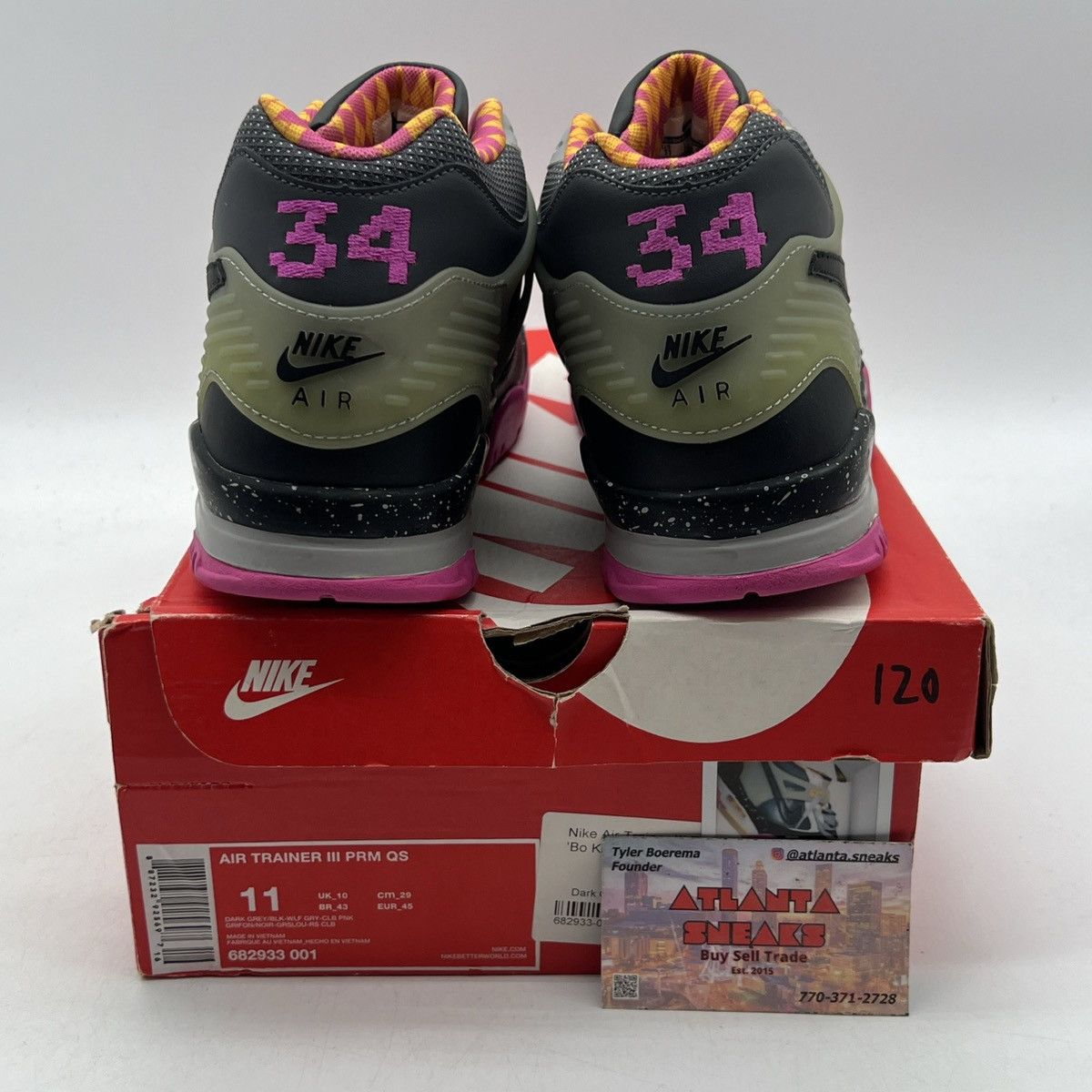 Nike Air trainer 3 Bo knows horse racing Size US 11 / EU 44 - 3 Thumbnail