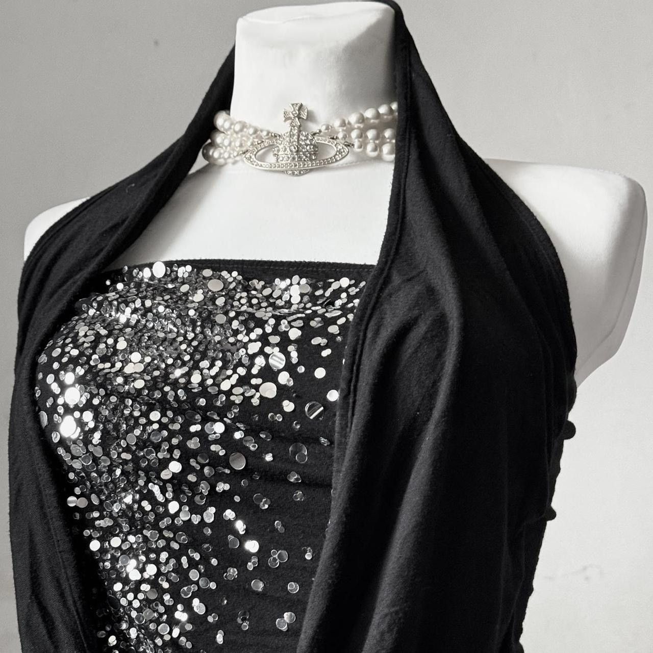 Vintage Stunning Avant - Garde draped top/ blouse Size S / US 4 / IT 40 - 5 Thumbnail