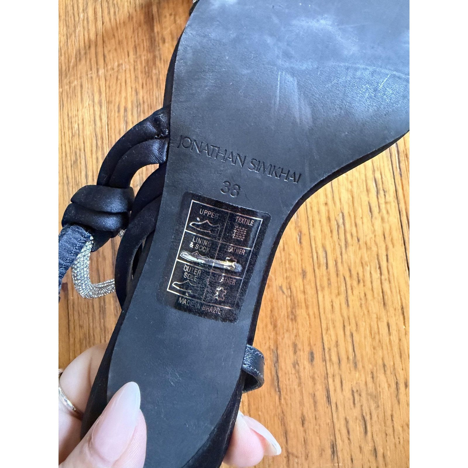Jonathan Simkhai Jonathan Simkhai Cassie Sandals Womens Size 7.5 Black Size US 7.5 / IT 37.5 - 8 Thumbnail
