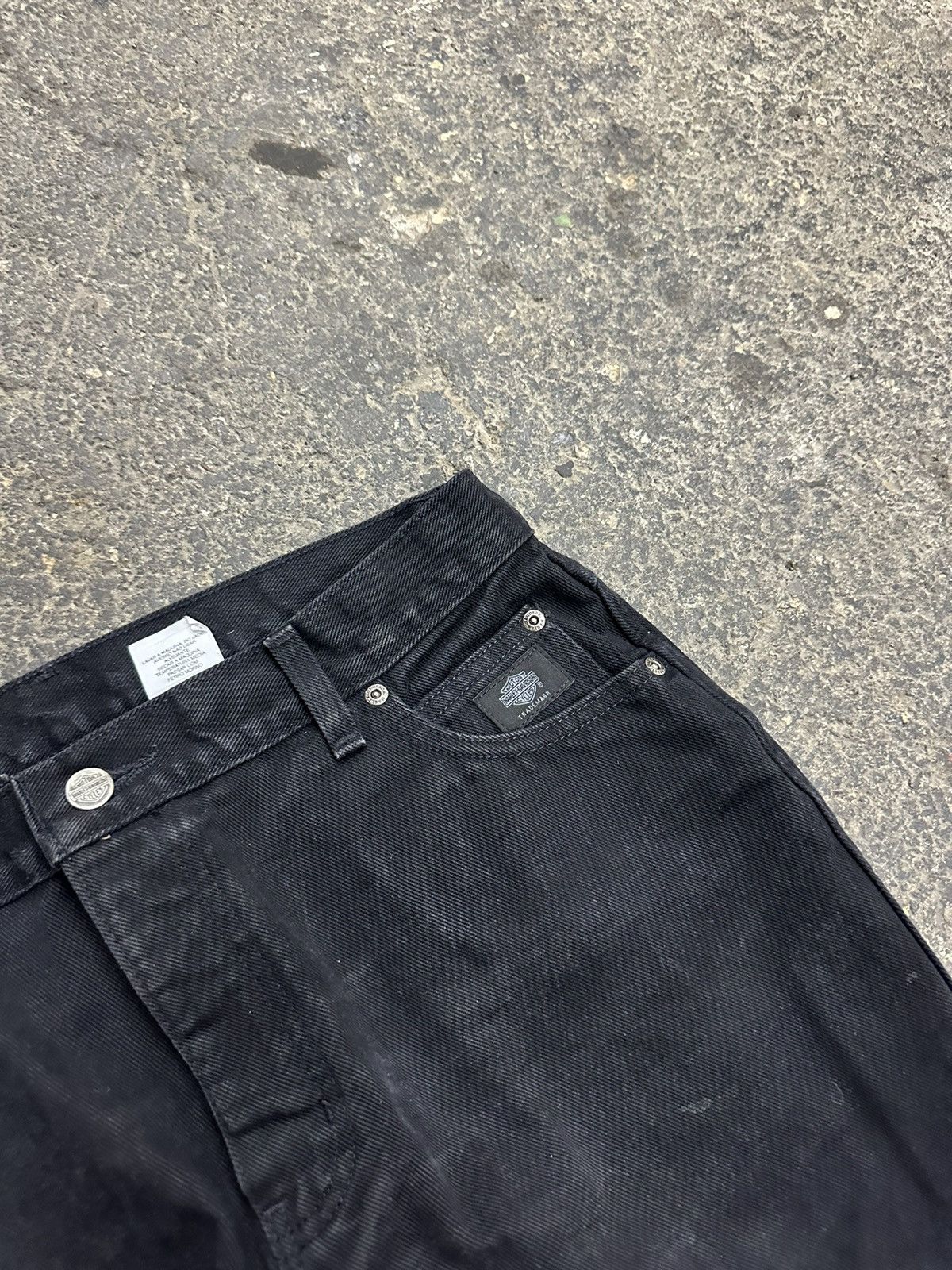 Harley Davidson × Vintage Y2K Harley Davidson black jeans Size US 33 - 8 Thumbnail