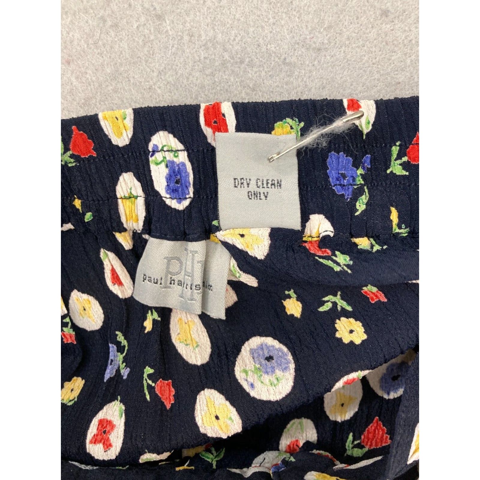Vintage VINTAGE Paul Harris Denim Floral Maxi Skirt Medium Blue 90s Womens Size 32" / US 10 / IT 46 - 7 Thumbnail