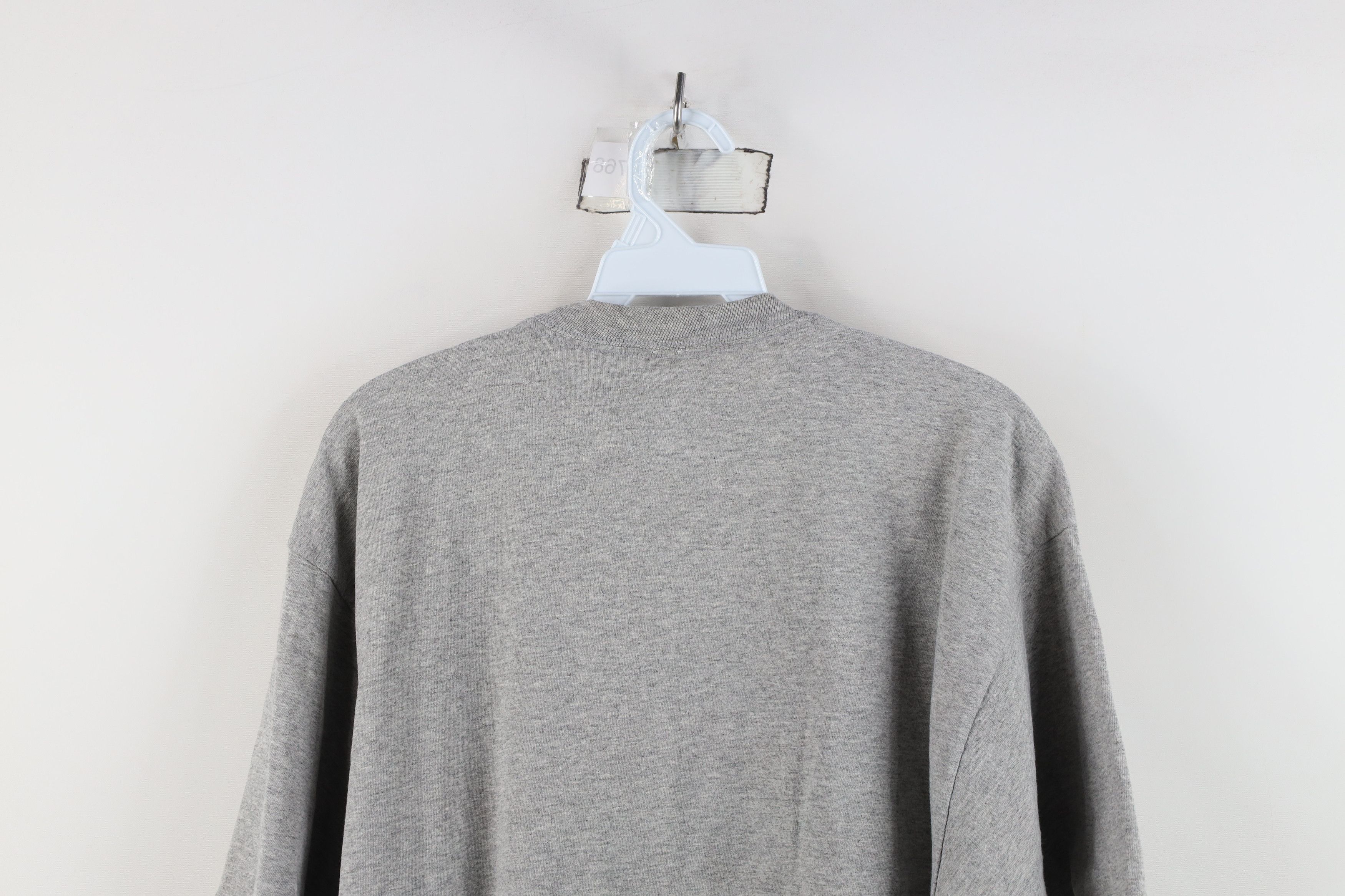 Vintage Vintage 90s Y2K Streetwear Heavyweight Cotton T-Shirt Gray Size US XL / EU 56 / 4 - 12 Thumbnail