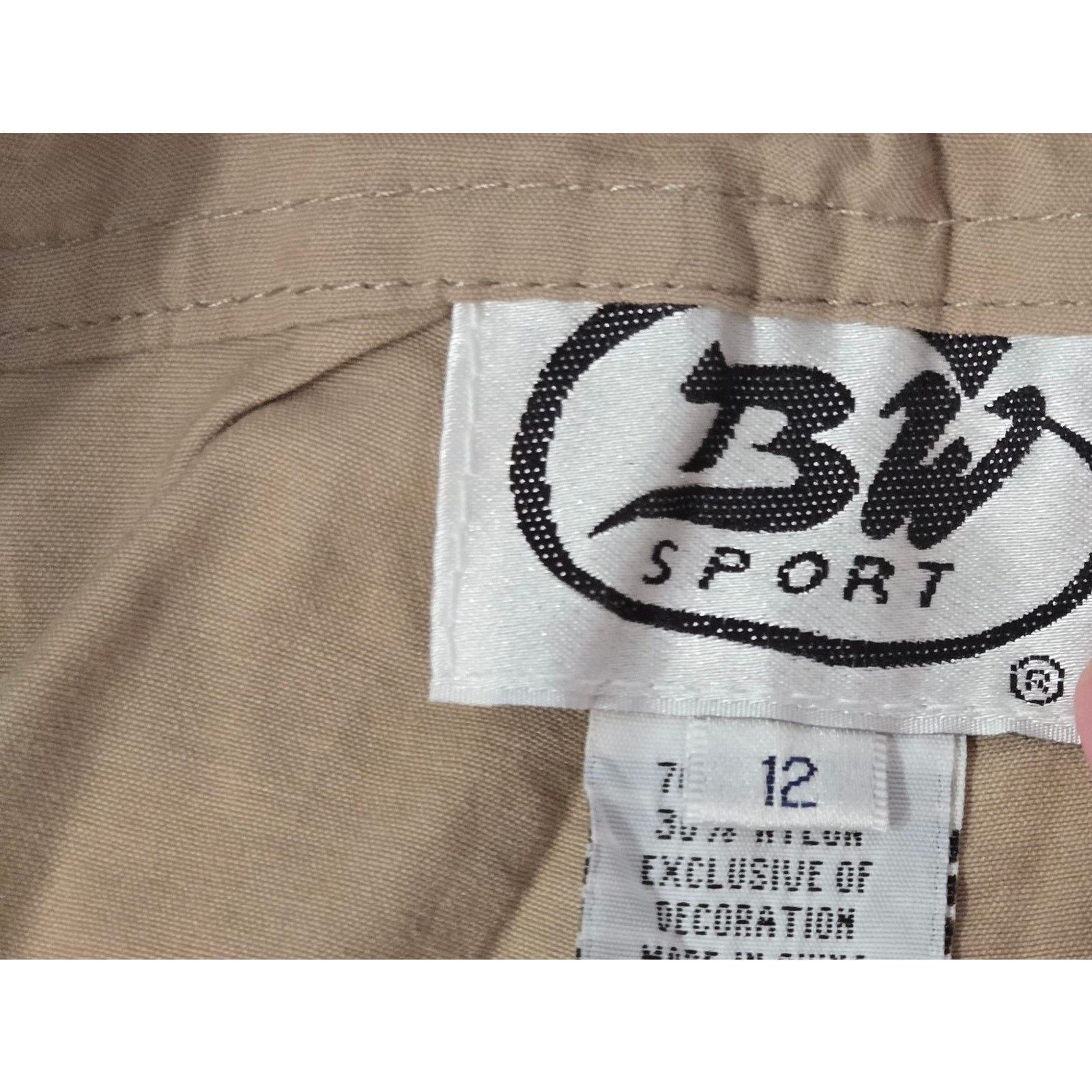 Other BW Sport Tan Flat Front Cropped Women's Pants 12 Lightweight Size 34" / US 12 / IT 48 - 5 Thumbnail