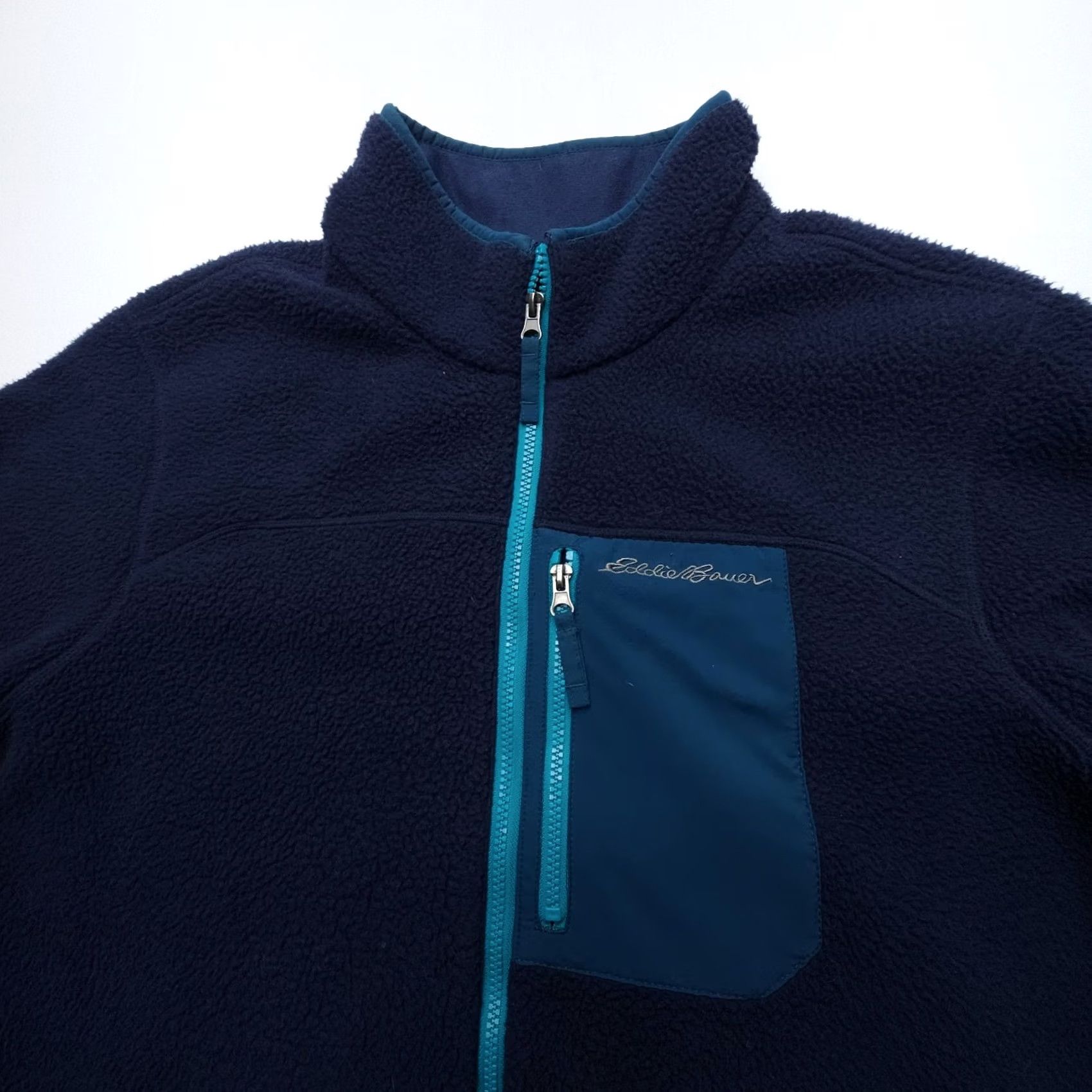 Eddie Bauer Eddie Bauer Full Zip Fleece Jacket Mens XL Tall Blue Outdoor Camping Bomber Jacket Size US XL / EU 56 / 4 - 5 Thumbnail