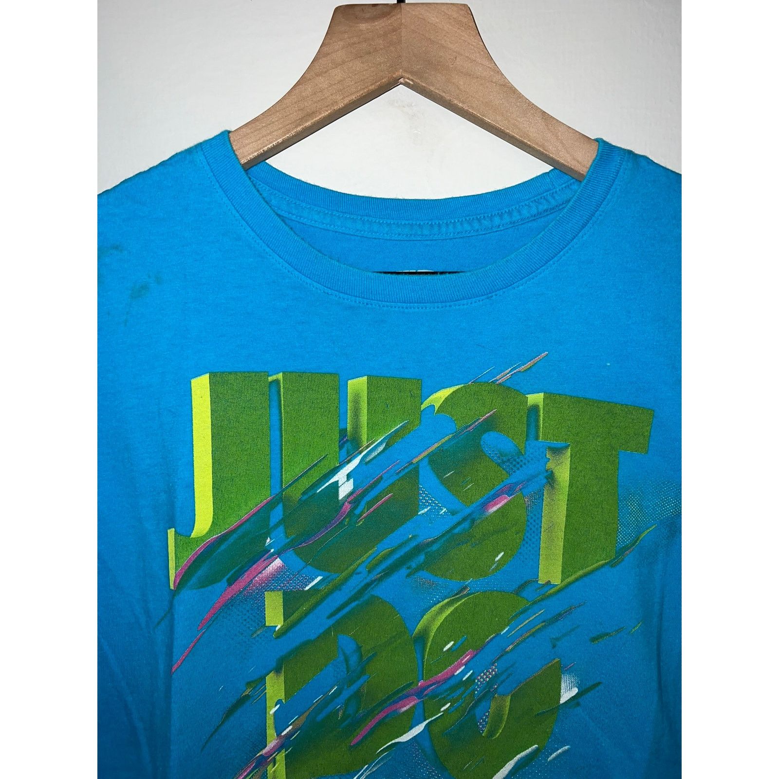 Nike Retro Nike Just Do It Blue Graphic Shirt Tee M Medium Size US M / EU 48-50 / 2 - 2 Thumbnail