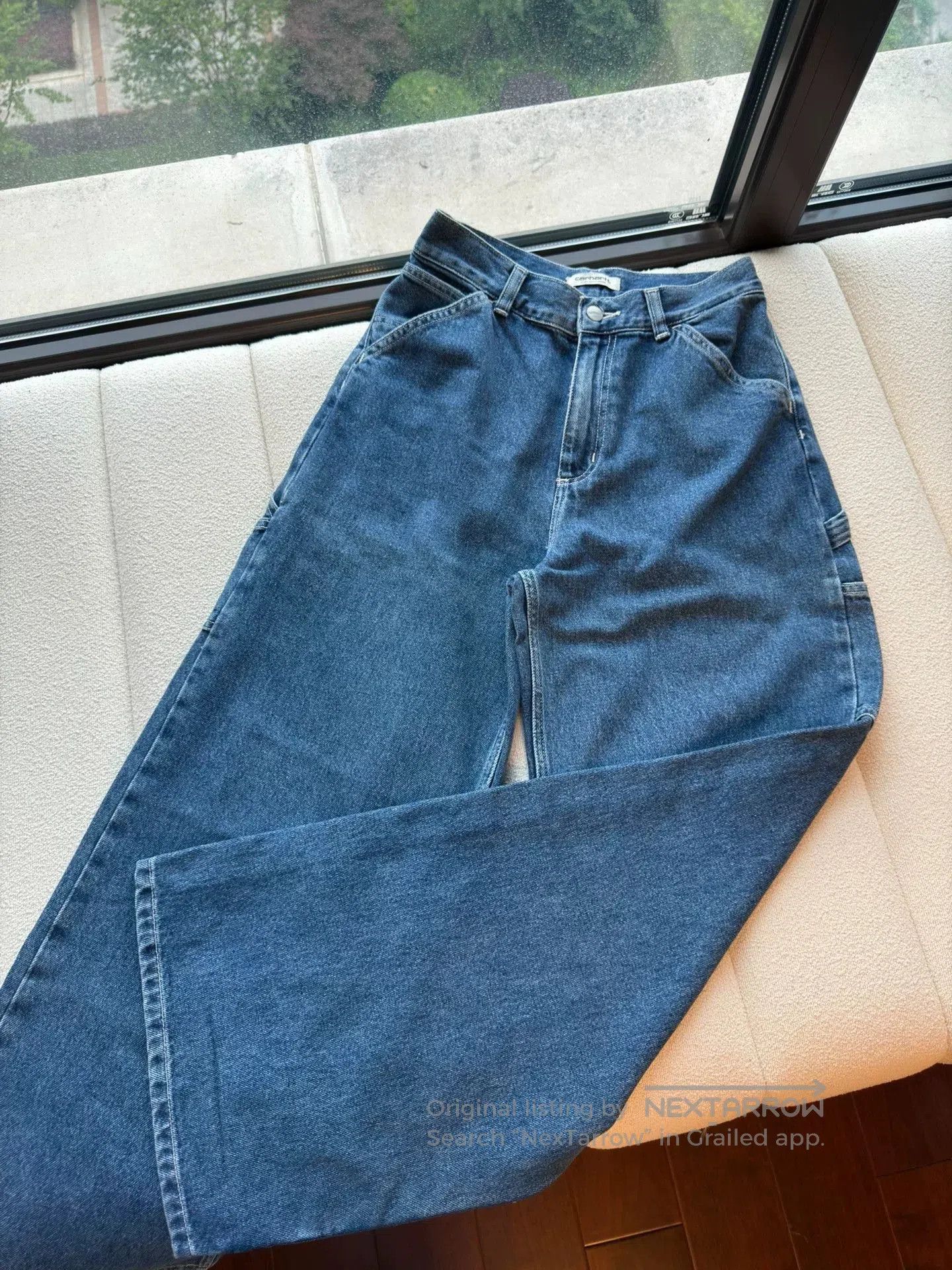 Carhartt Wip women's loose fit blue jeans from carhartt. Size 28" / US 6 / IT 42 - 3 Thumbnail