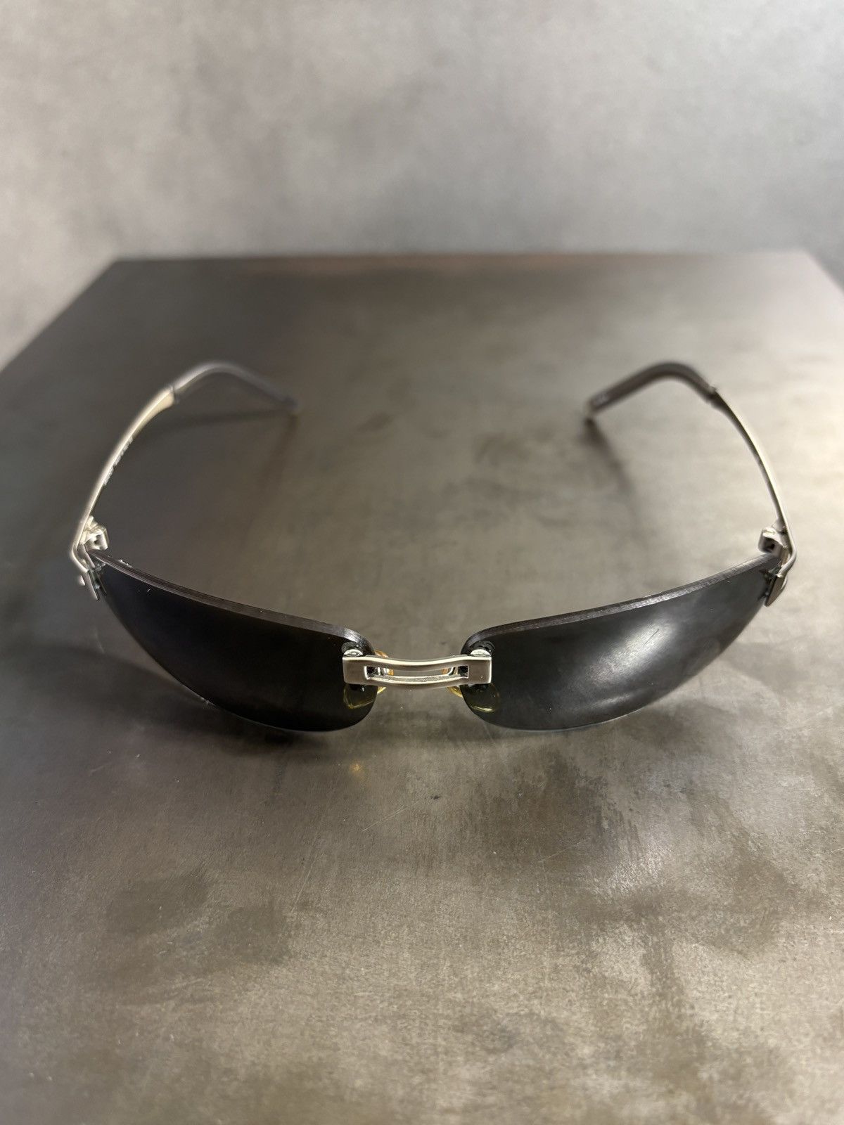 Gucci 2000s Vintage Gucci Sunglasses Y2K Rimless GG 1429/S 1990s Size ONE SIZE - 13 Thumbnail